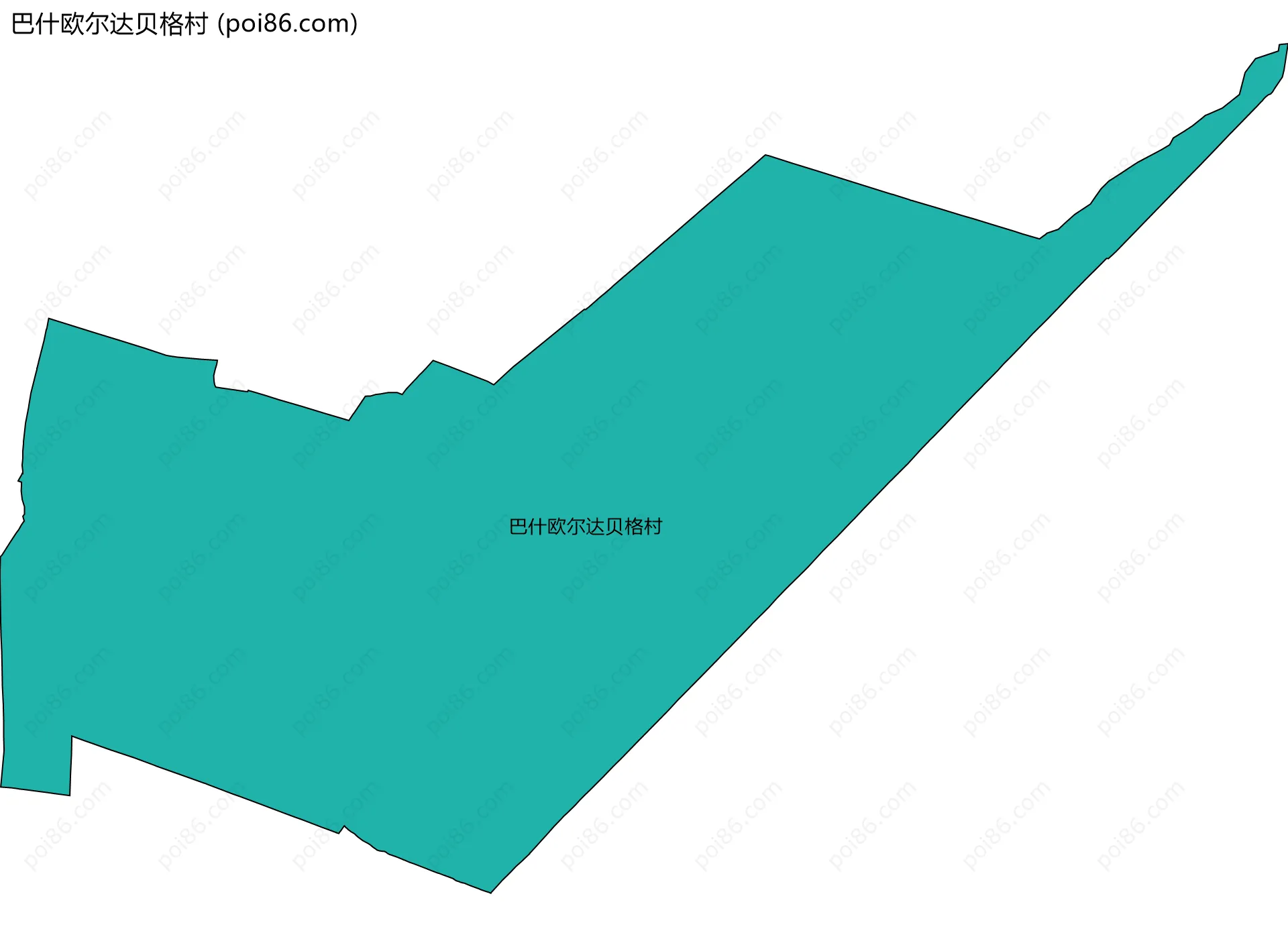 巴什欧尔达贝格村边界地图