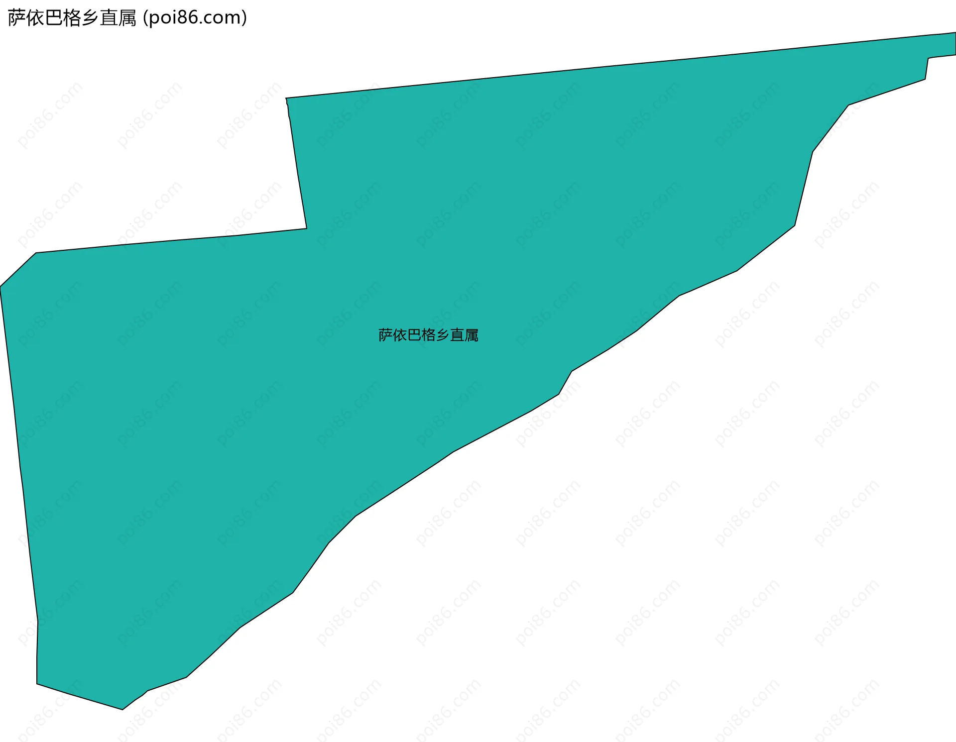 萨依巴格乡直属边界地图