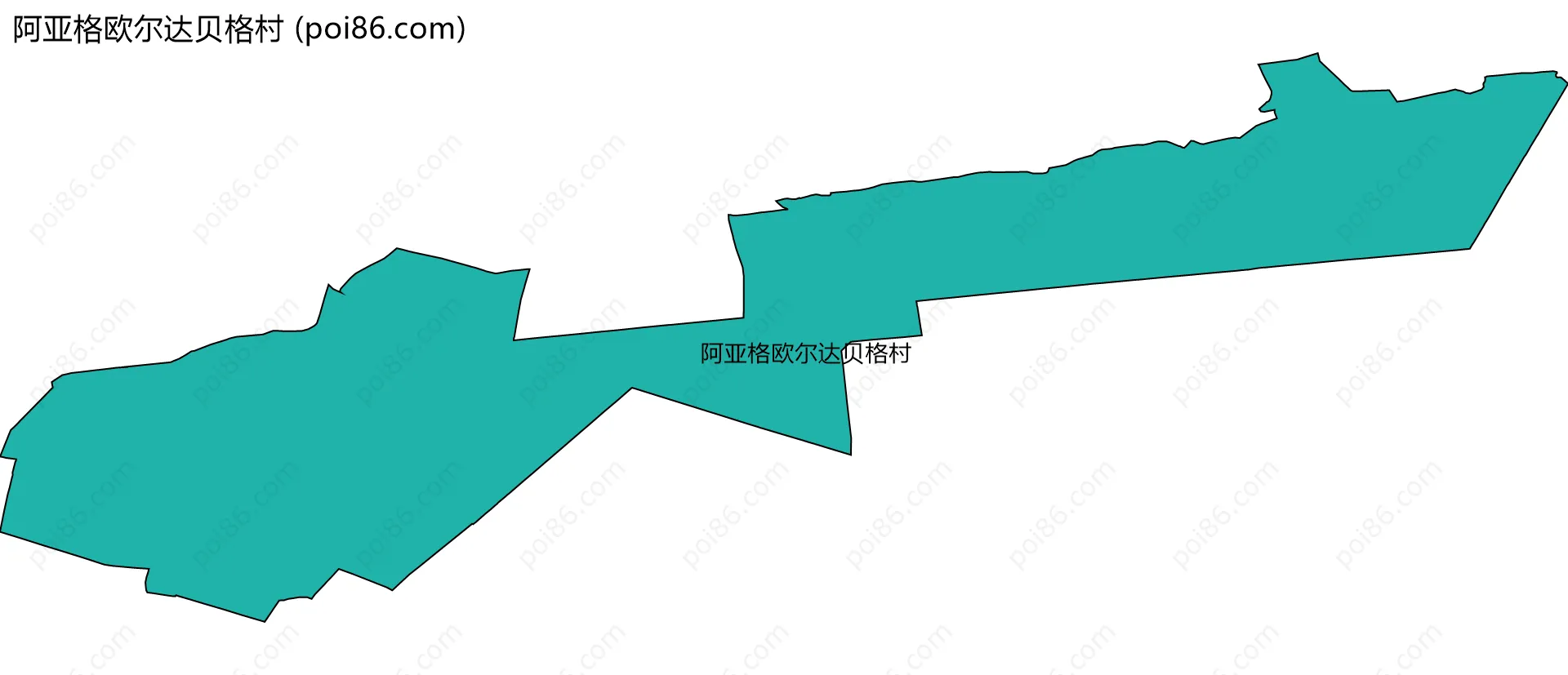 阿亚格欧尔达贝格村边界地图