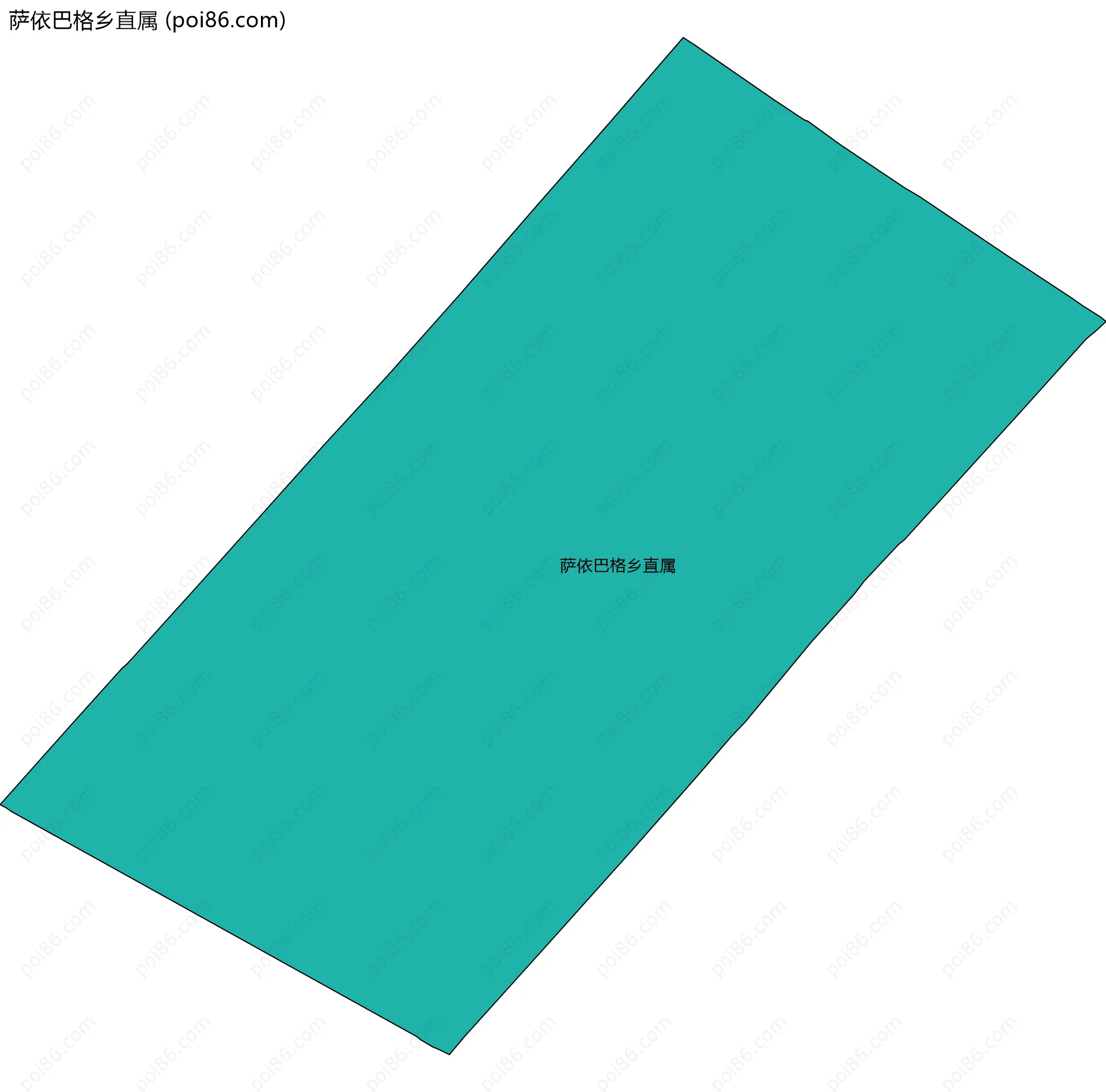 萨依巴格乡直属边界地图