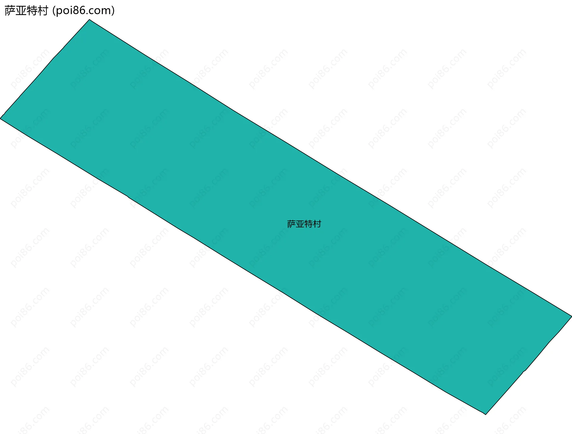 萨亚特村边界地图