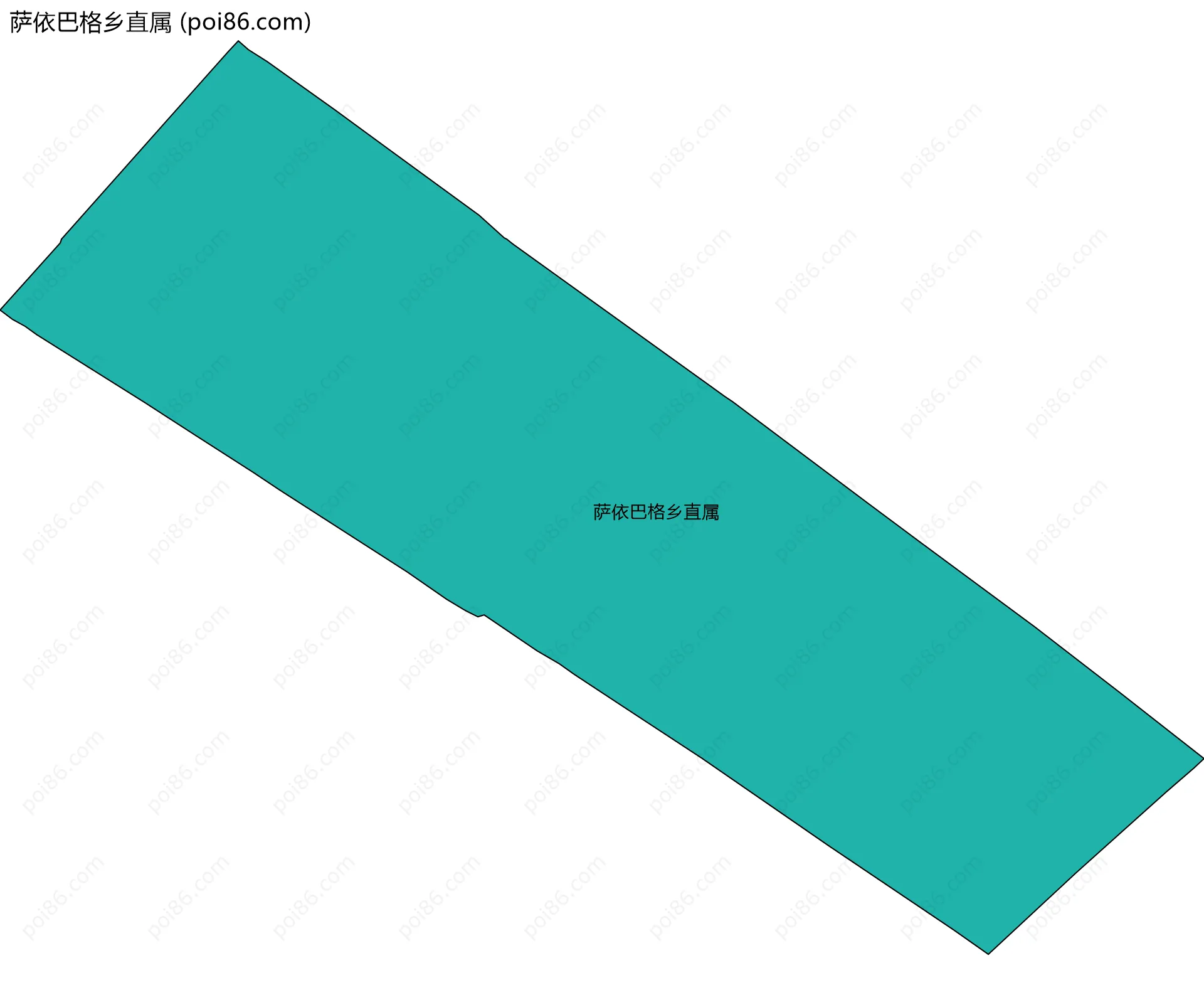 萨依巴格乡直属边界地图