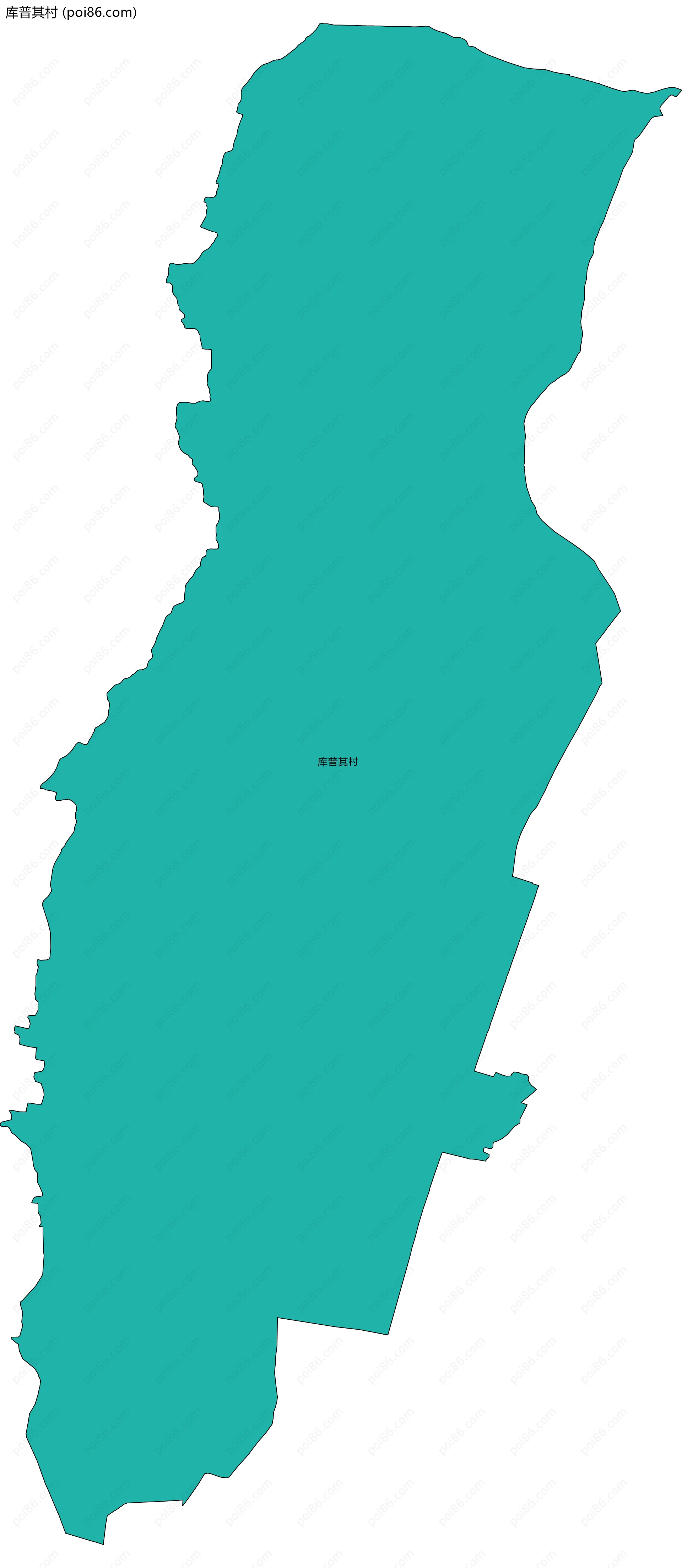 库普其村边界地图