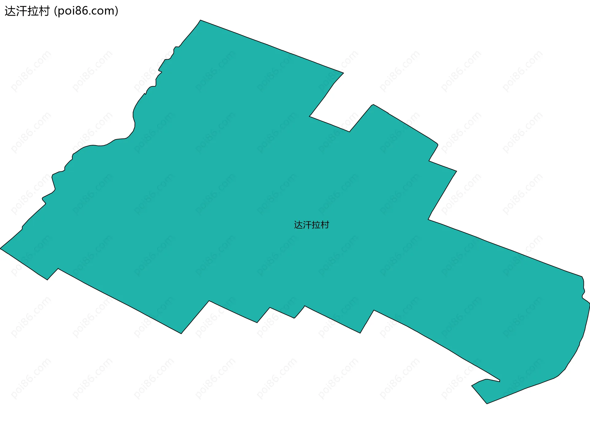 达汗拉村边界地图