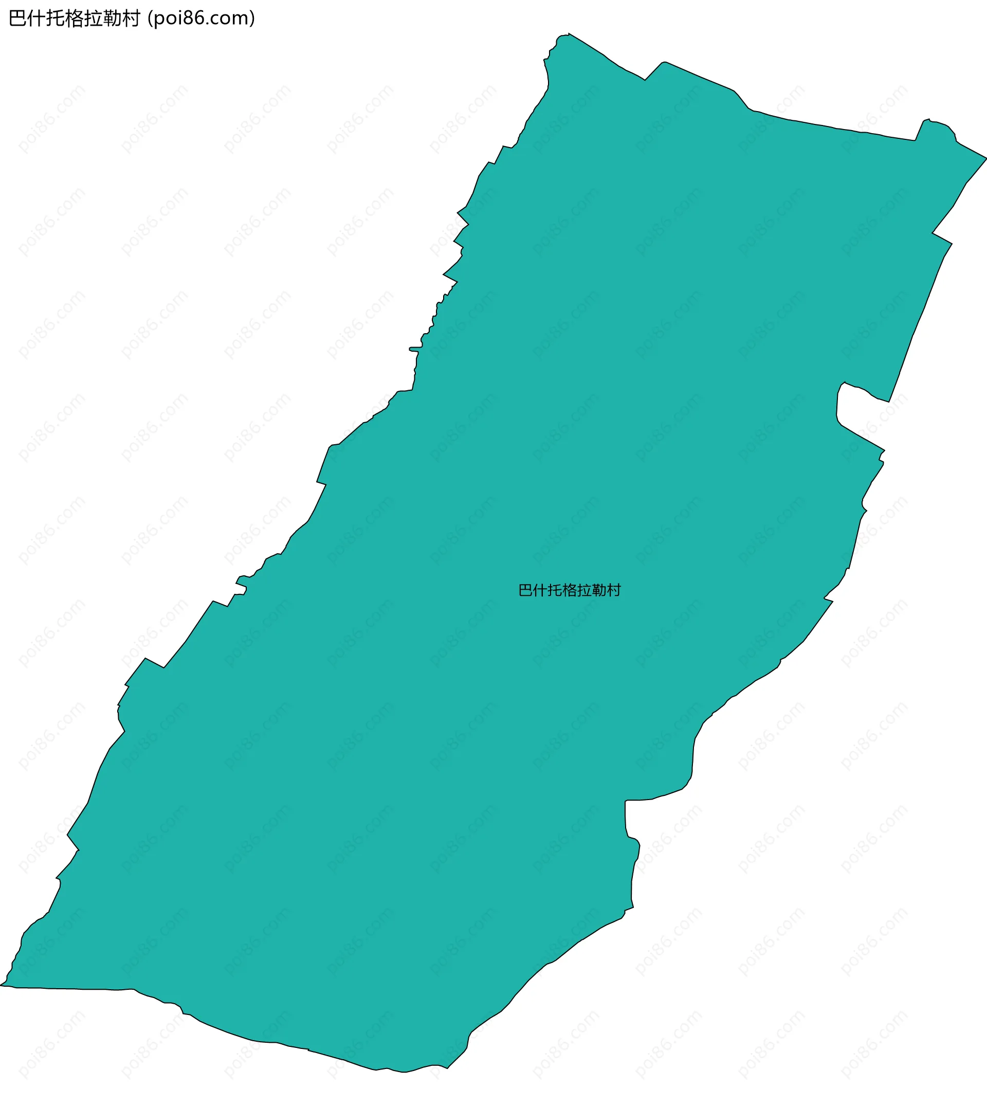 巴什托格拉勒村边界地图
