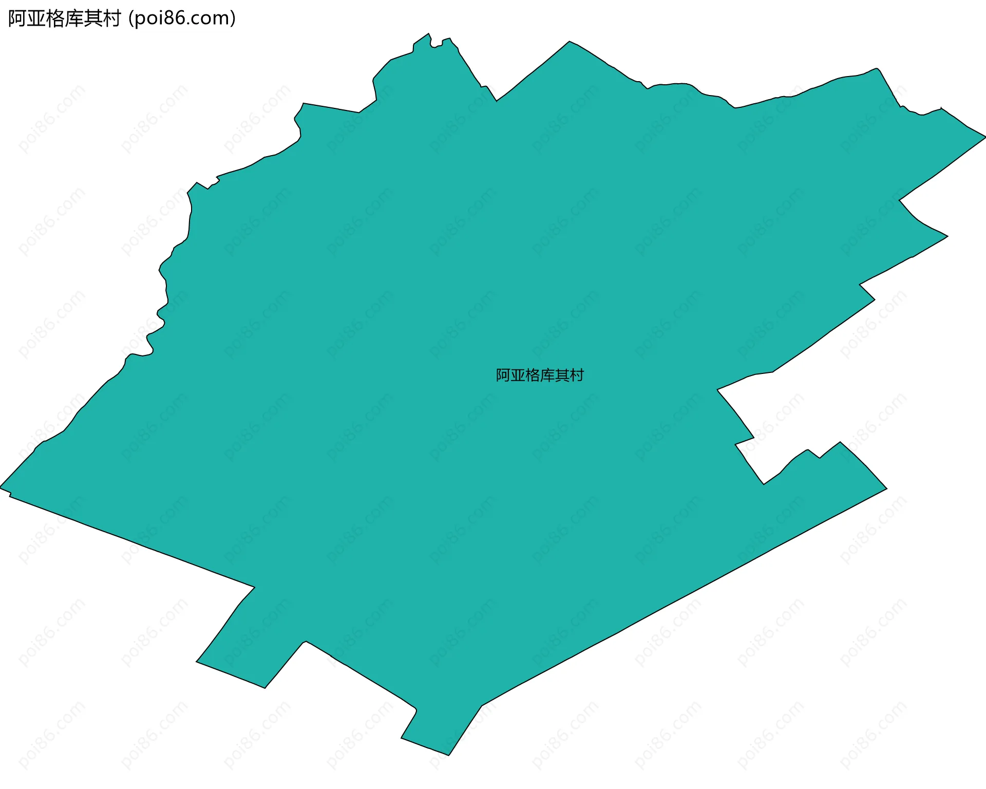 阿亚格库其村边界地图