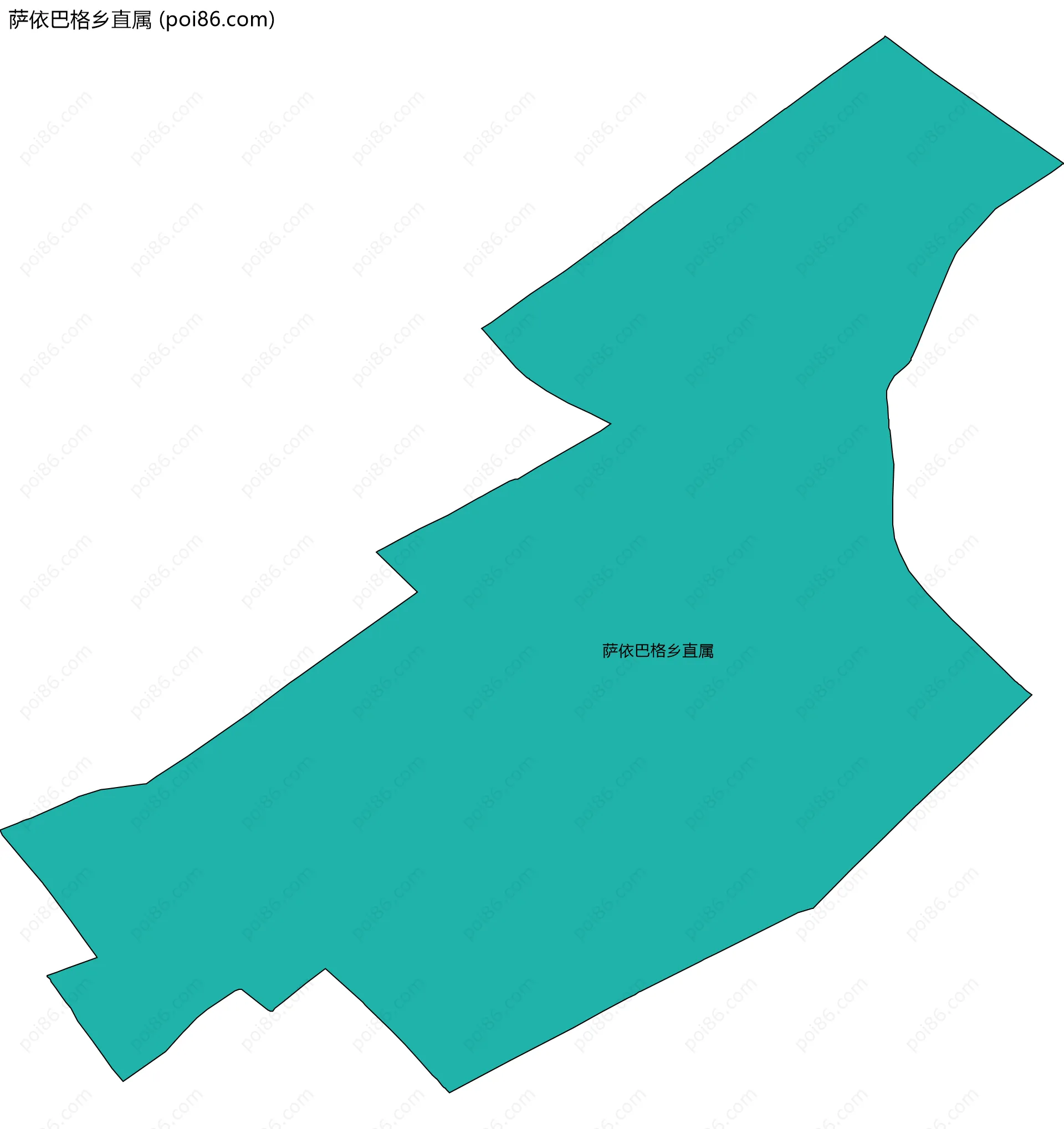 萨依巴格乡直属边界地图