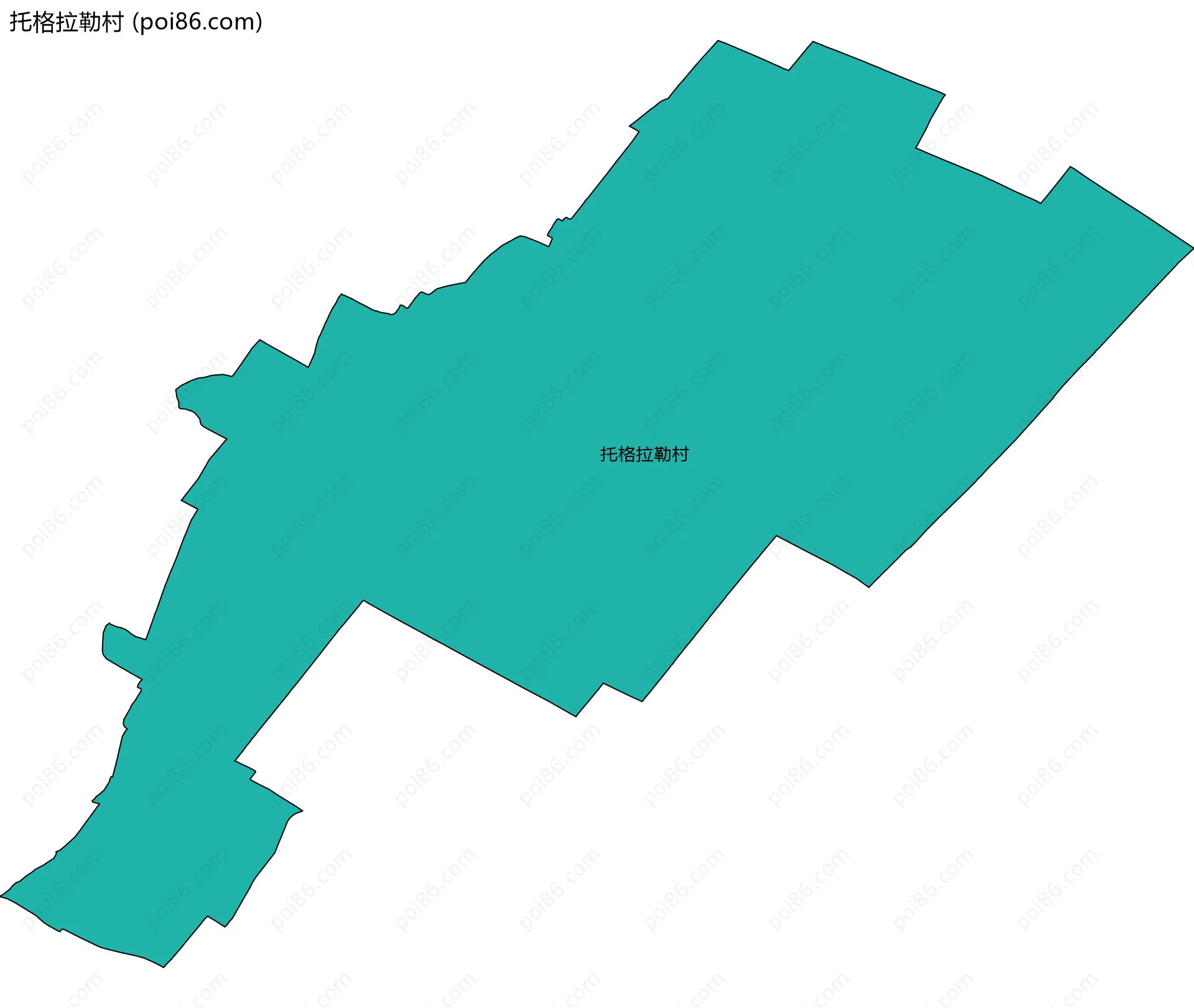 托格拉勒村边界地图