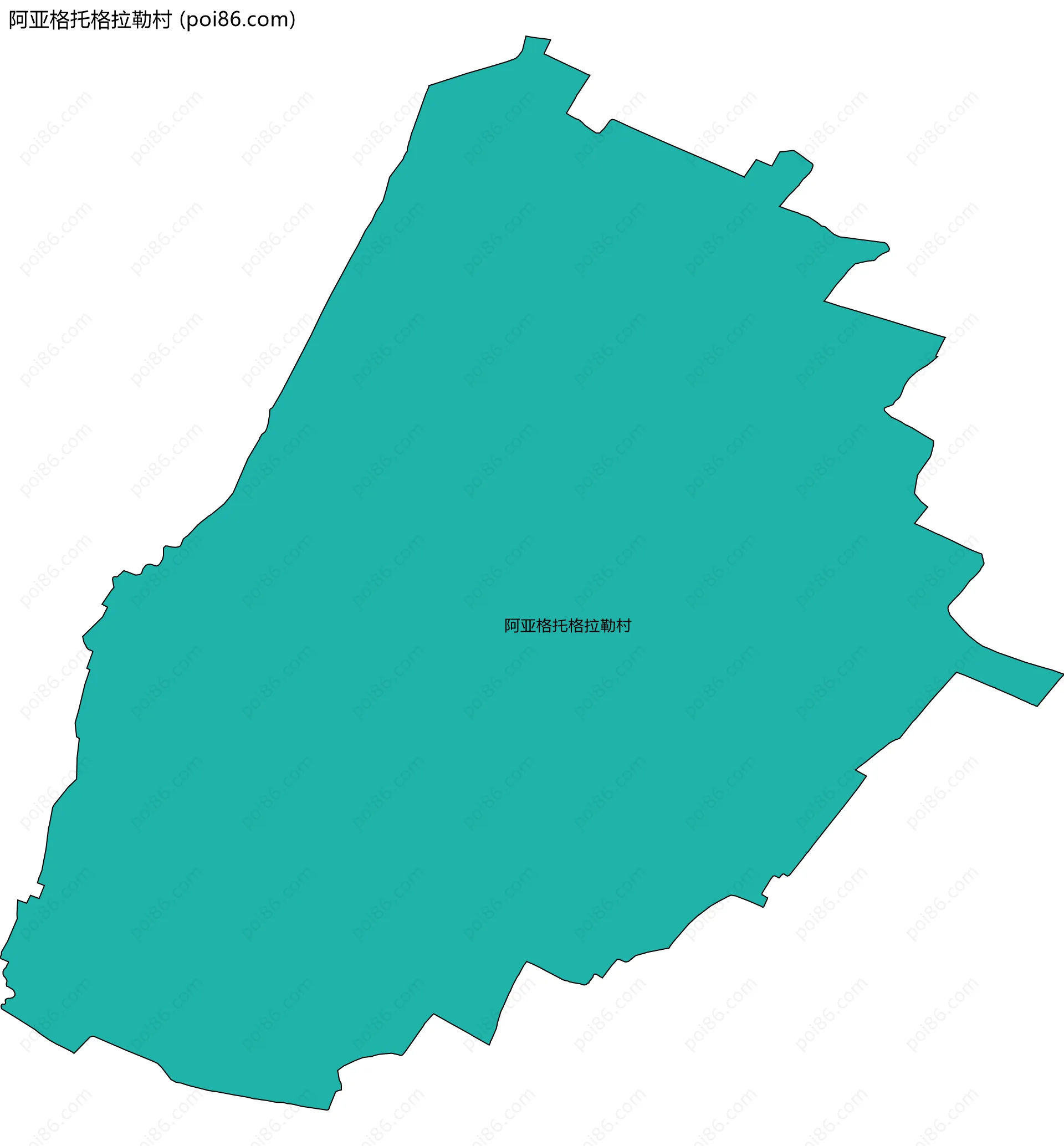 阿亚格托格拉勒村边界地图