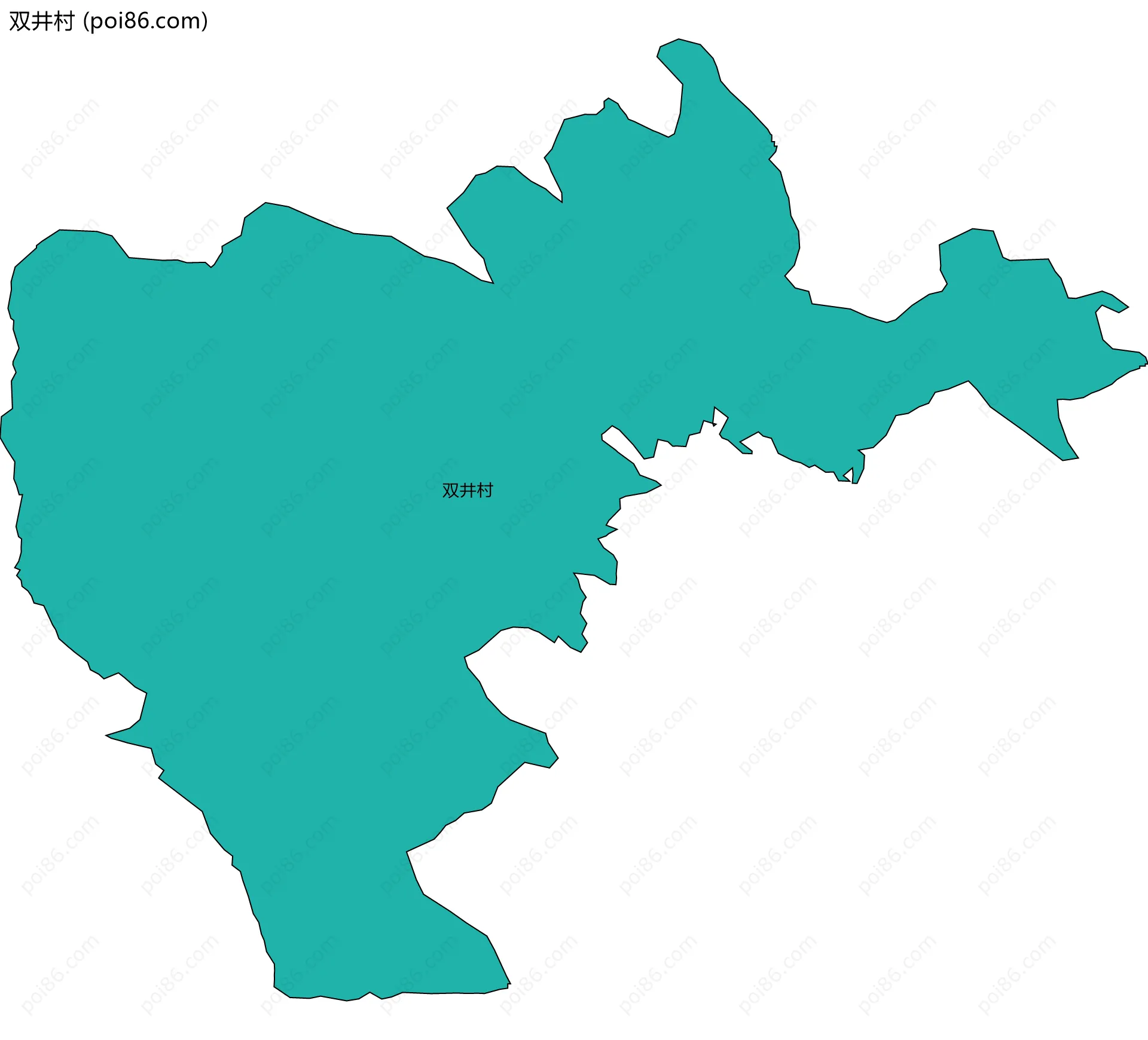 双井村边界地图