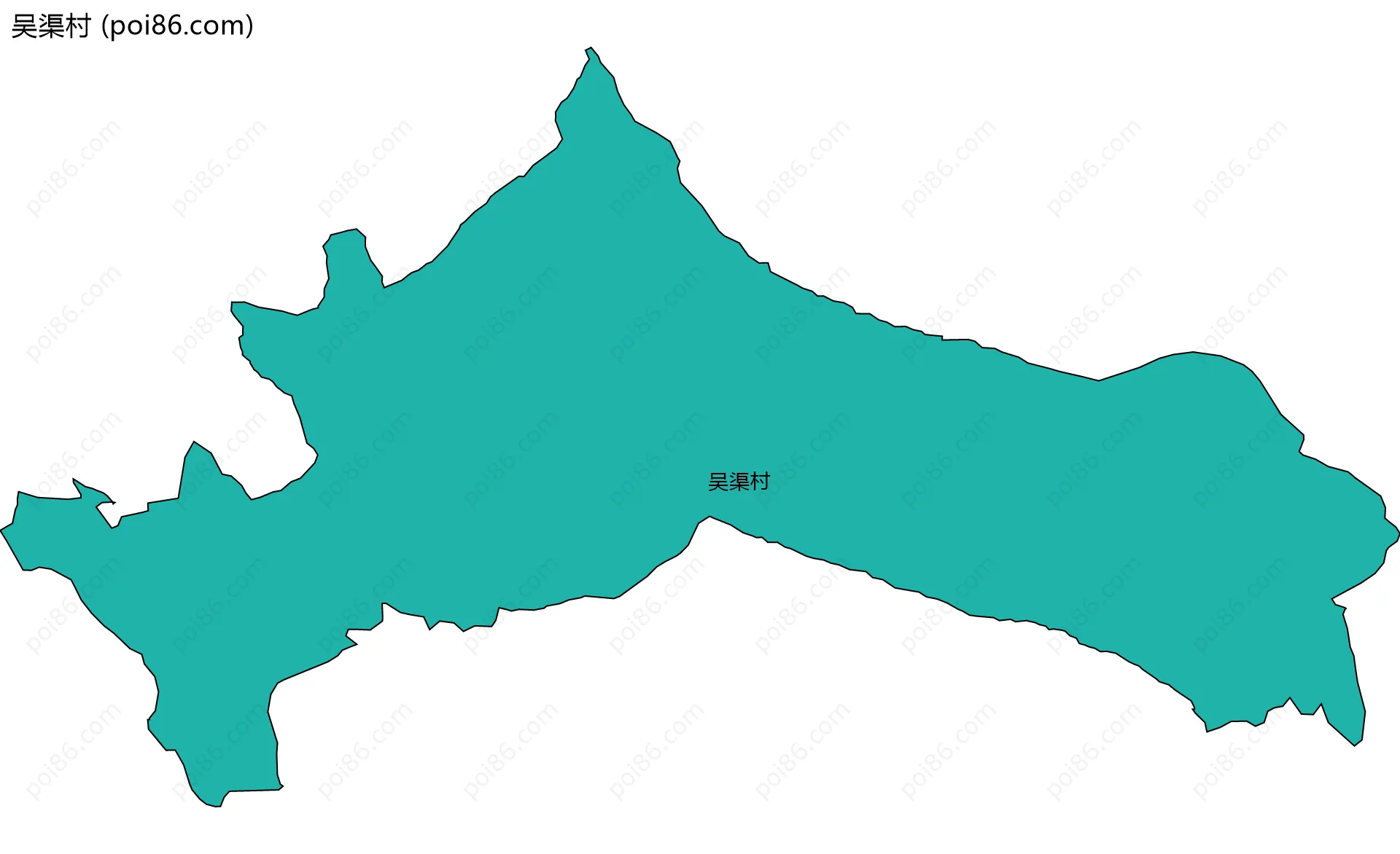 吴渠村边界地图