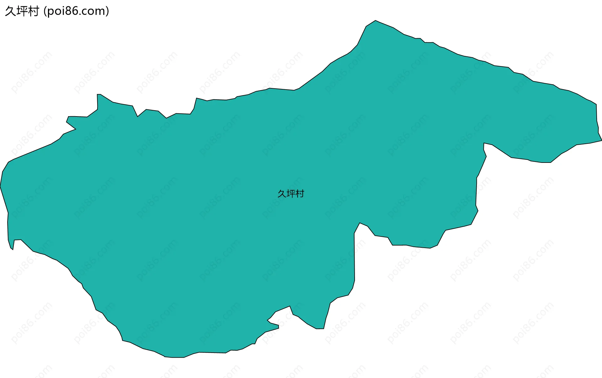 久坪村边界地图