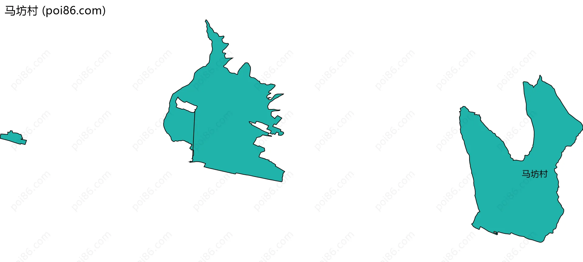 马坊村边界地图