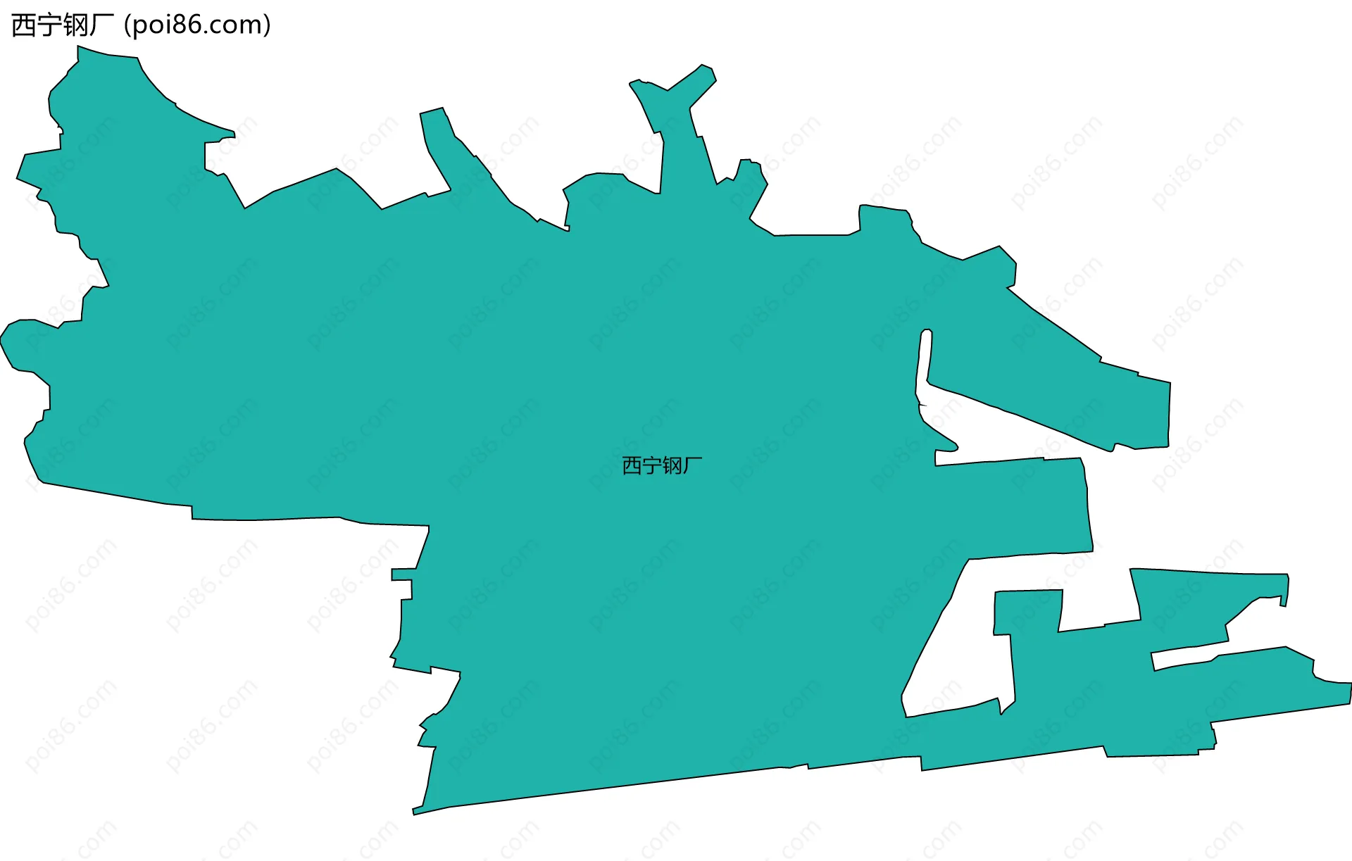 西宁钢厂边界地图
