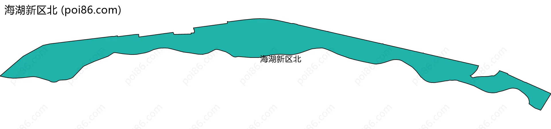 海湖新区北边界地图