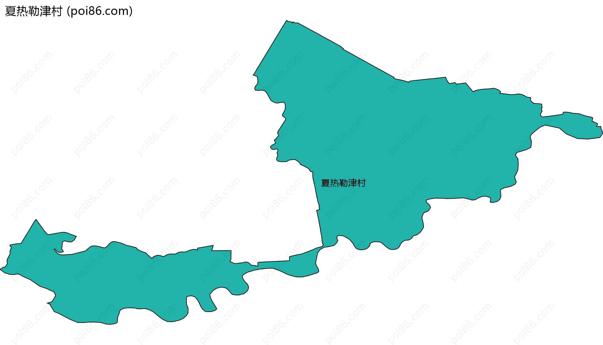 夏热勒津村边界地图