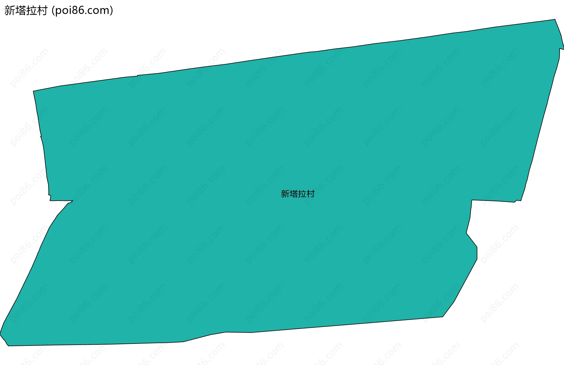 新塔拉村边界地图