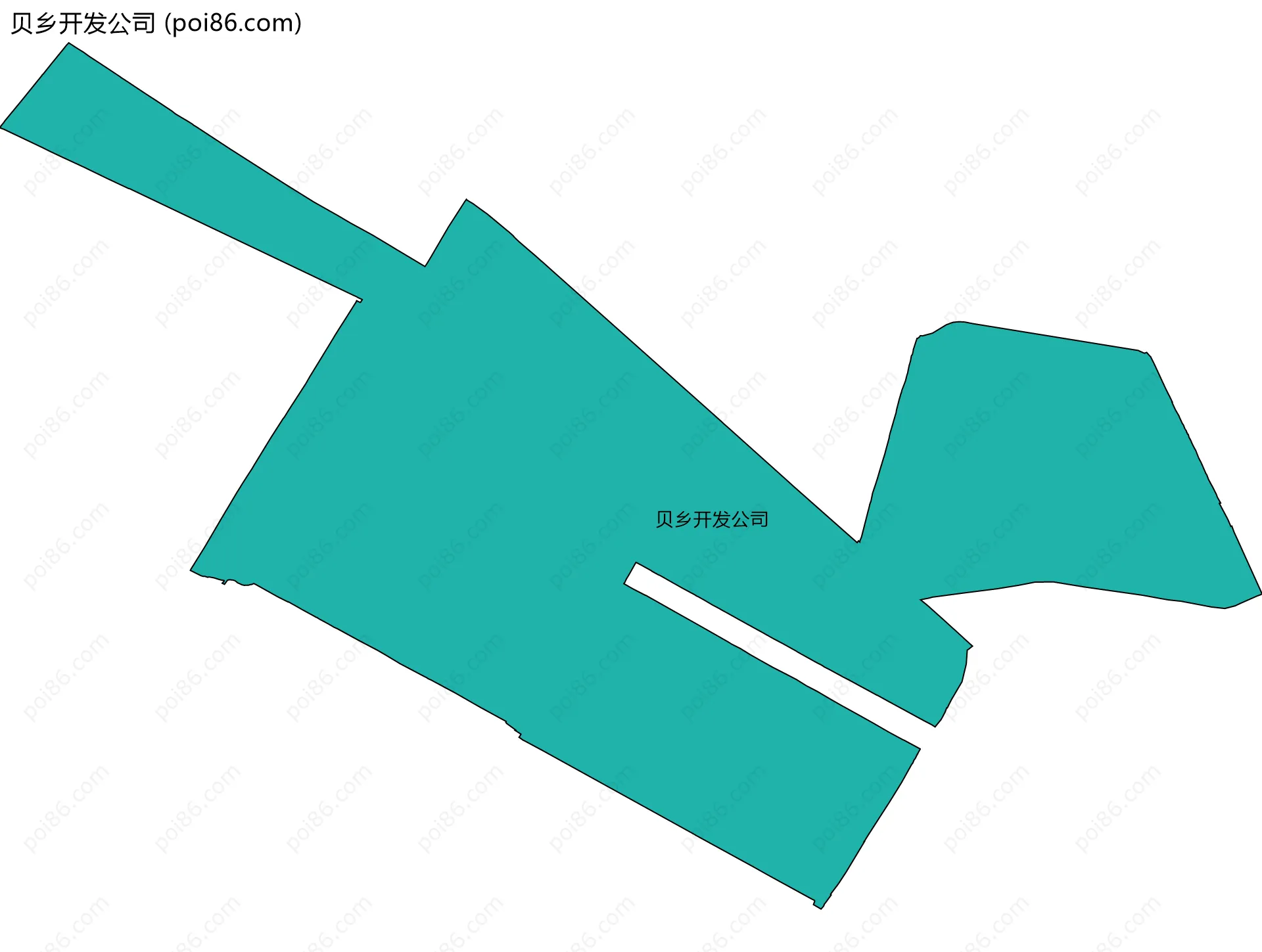 贝乡开发公司边界地图