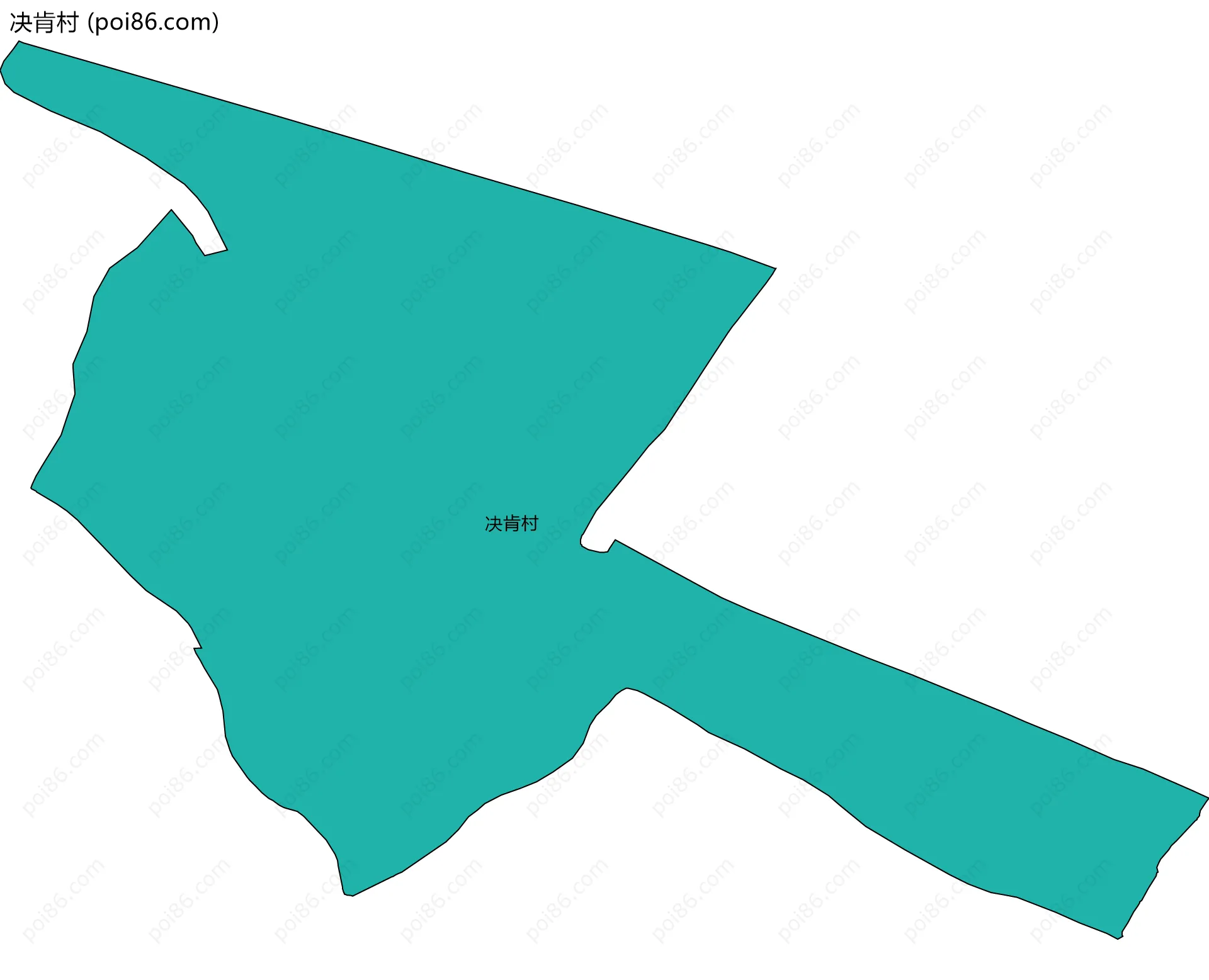 决肯村边界地图