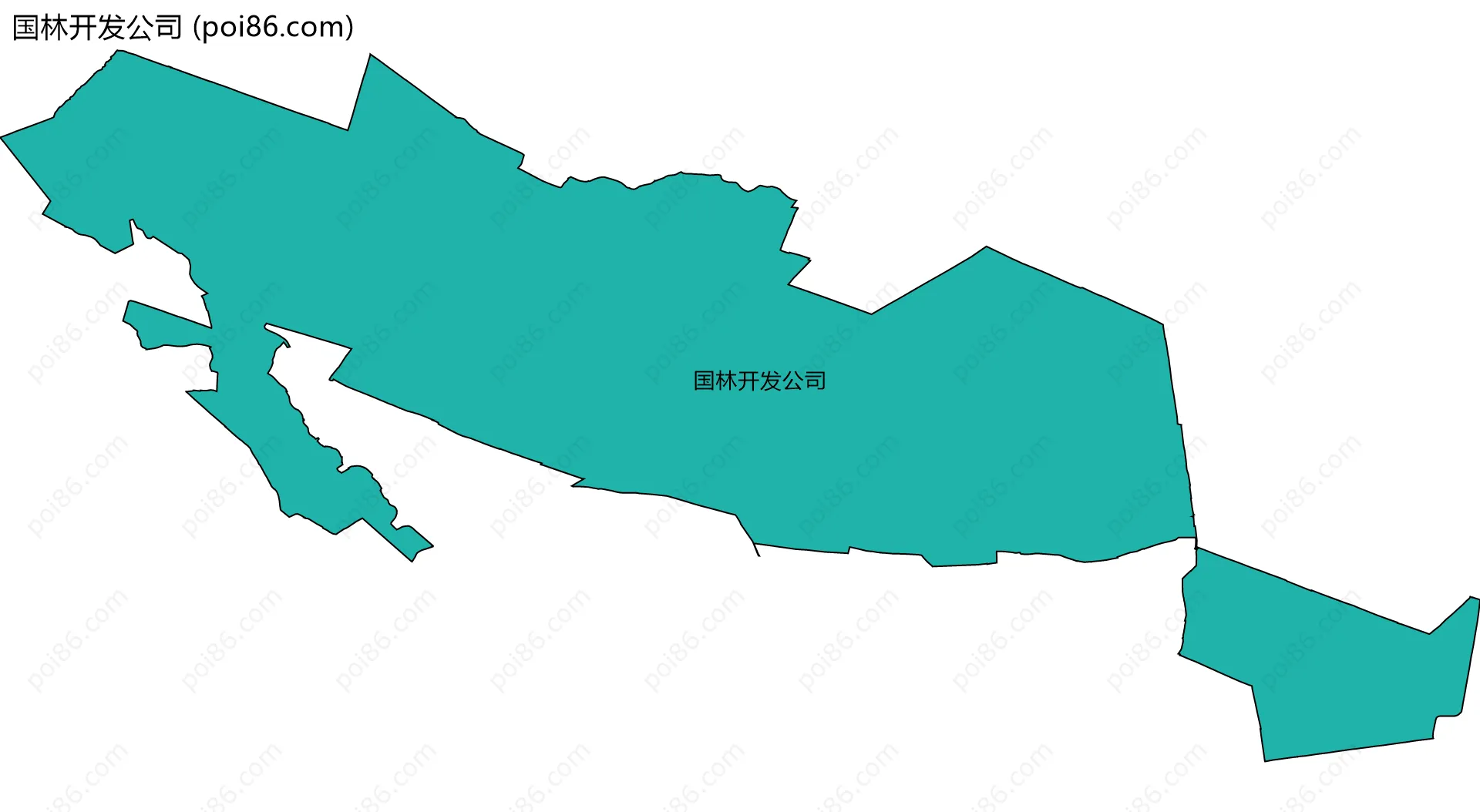 国林开发公司边界地图