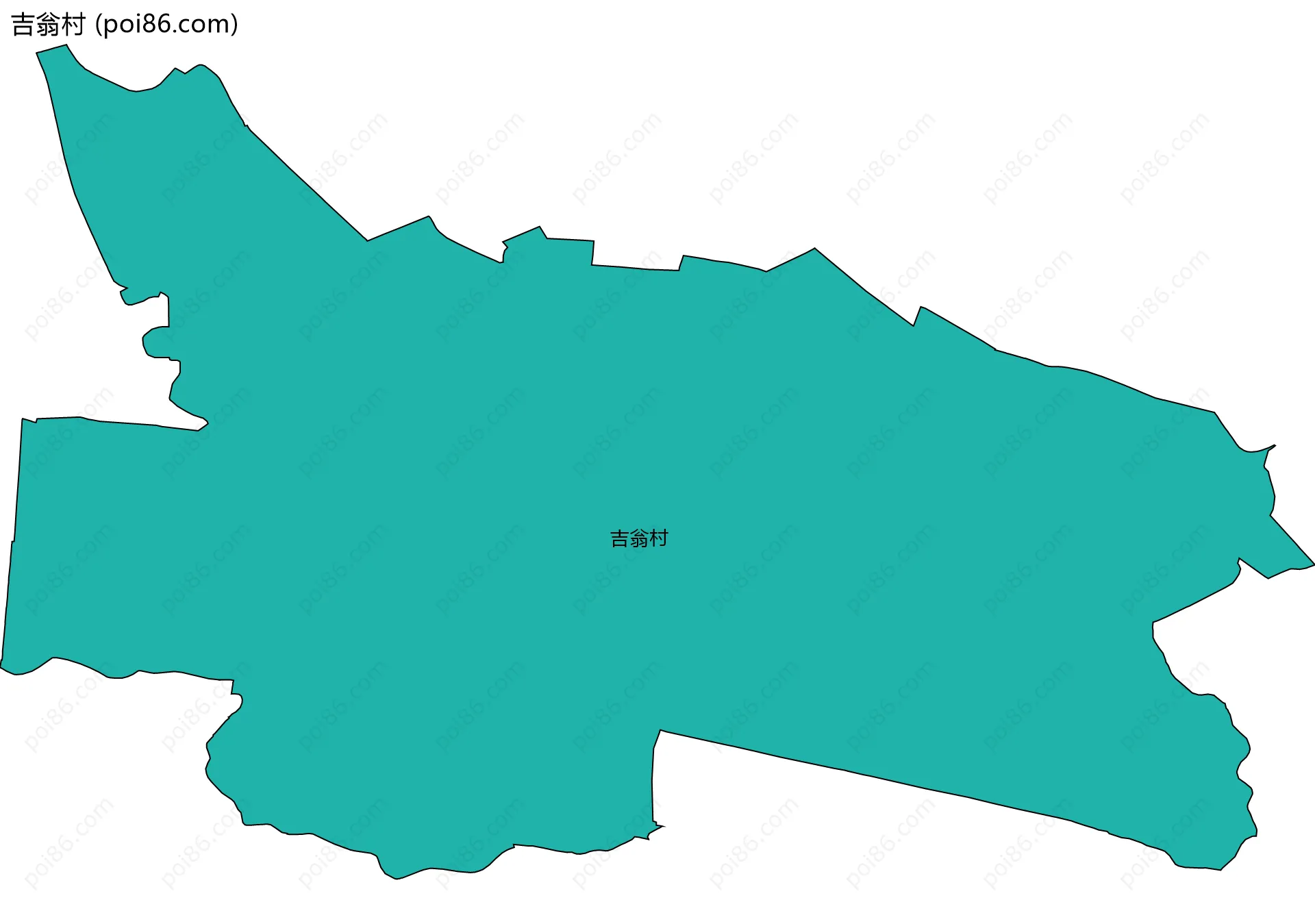 吉翁村边界地图