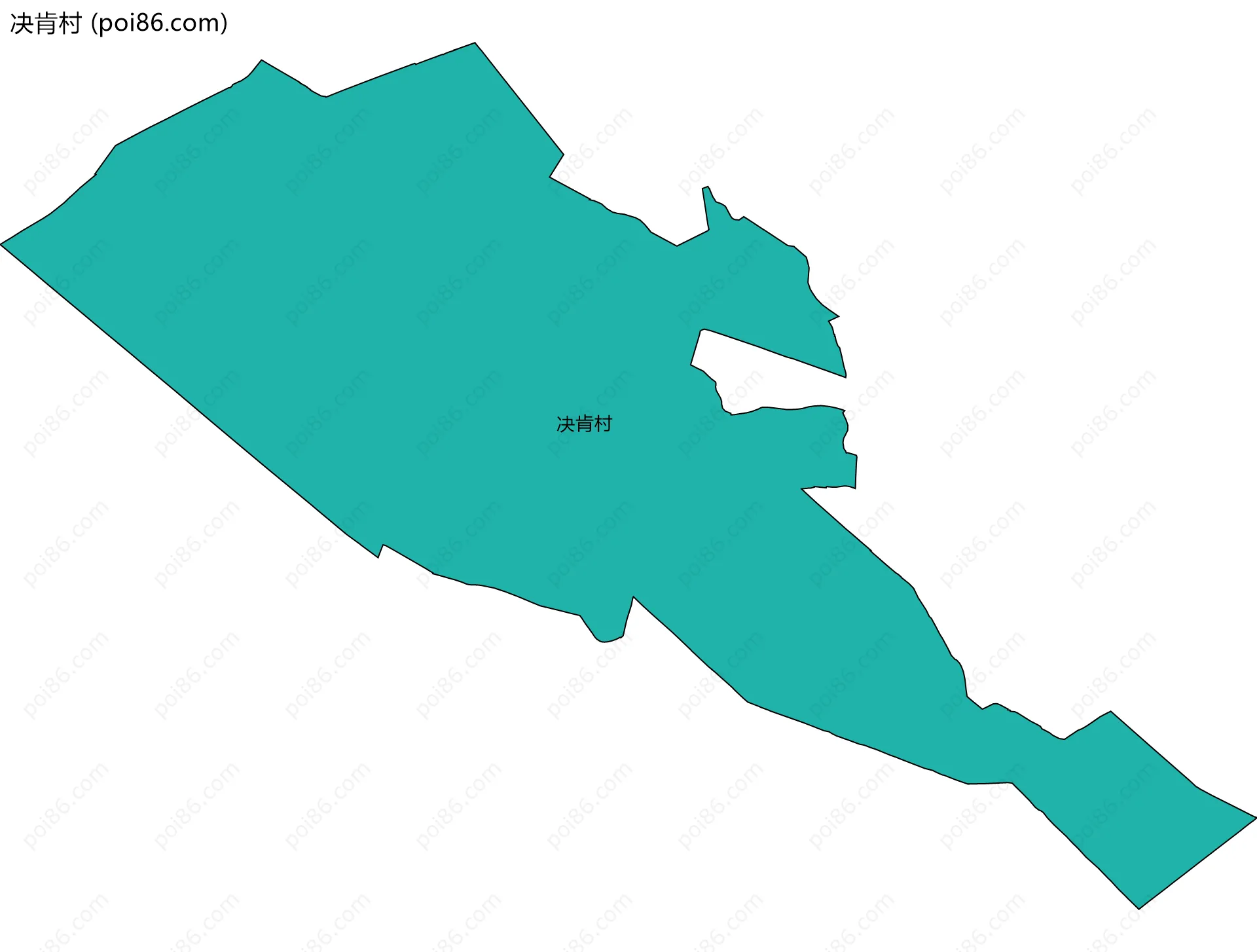 决肯村边界地图