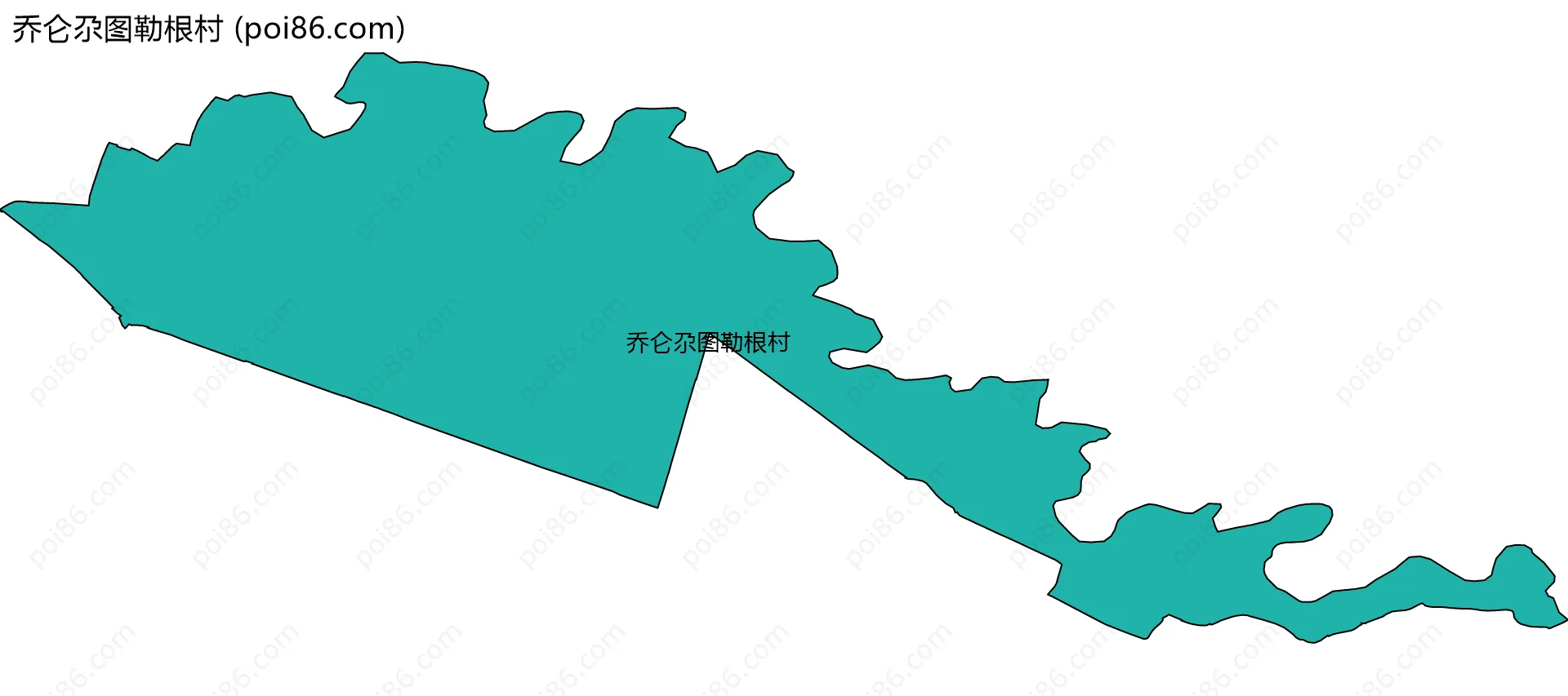 乔仑尕图勒根村边界地图