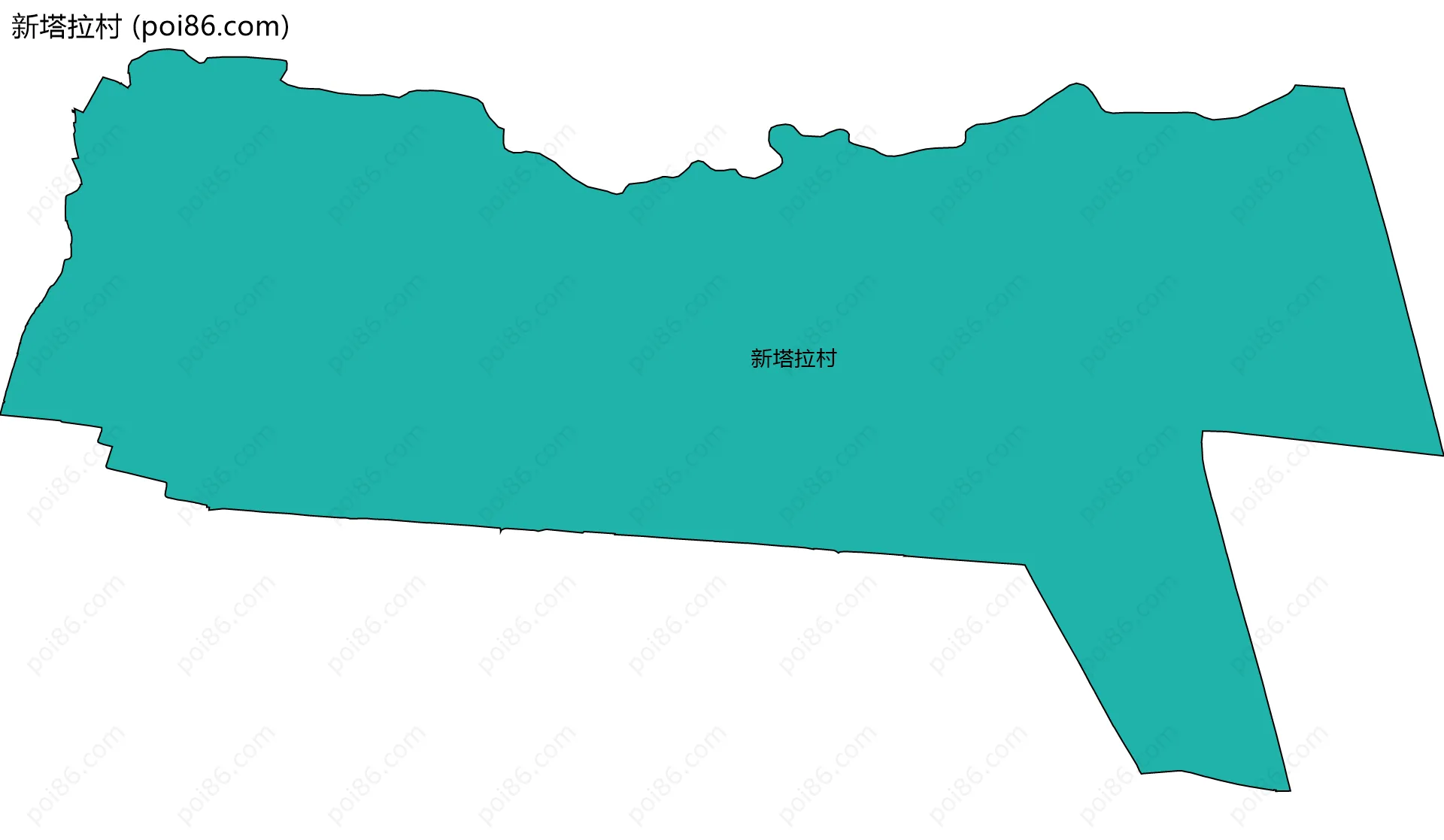 新塔拉村边界地图