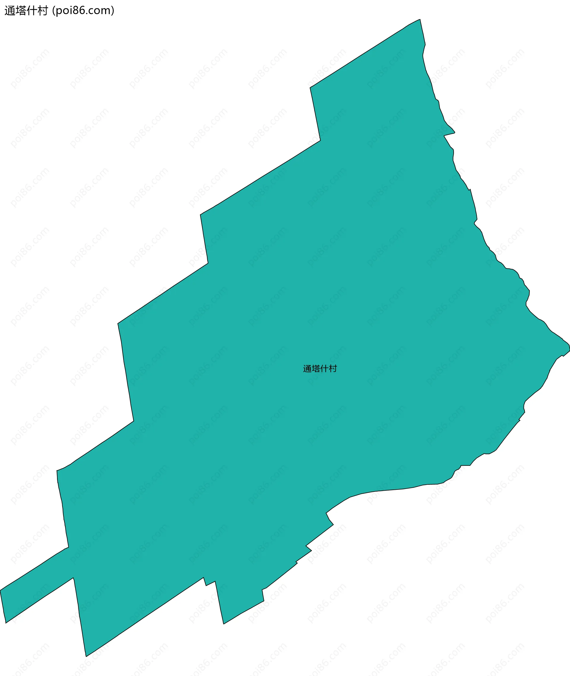 通塔什村边界地图
