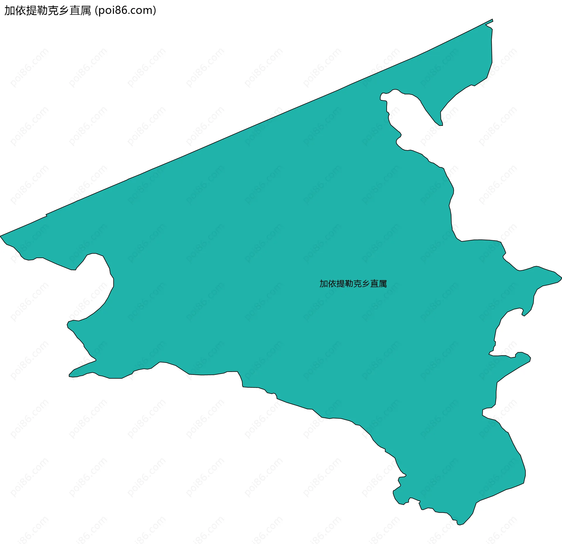 加依提勒克乡直属边界地图