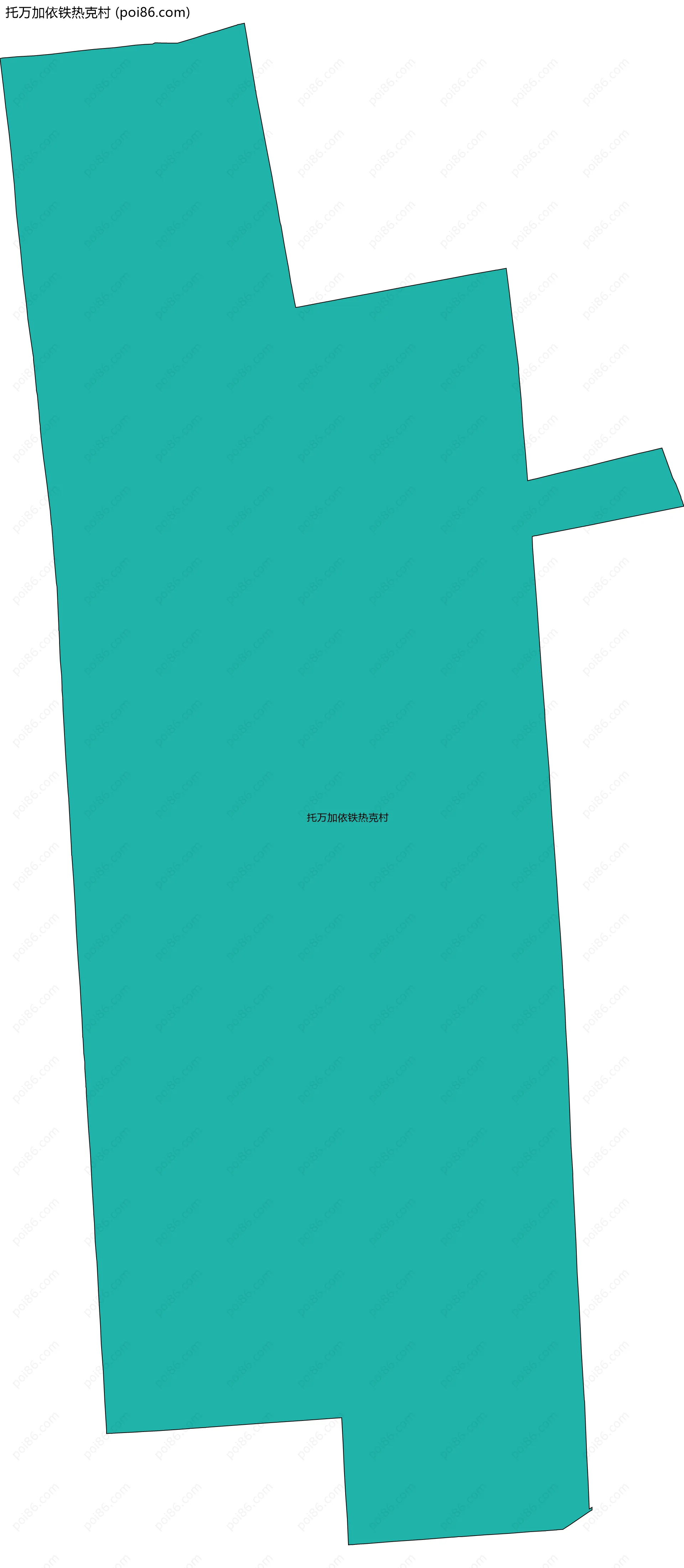 托万加依铁热克村边界地图