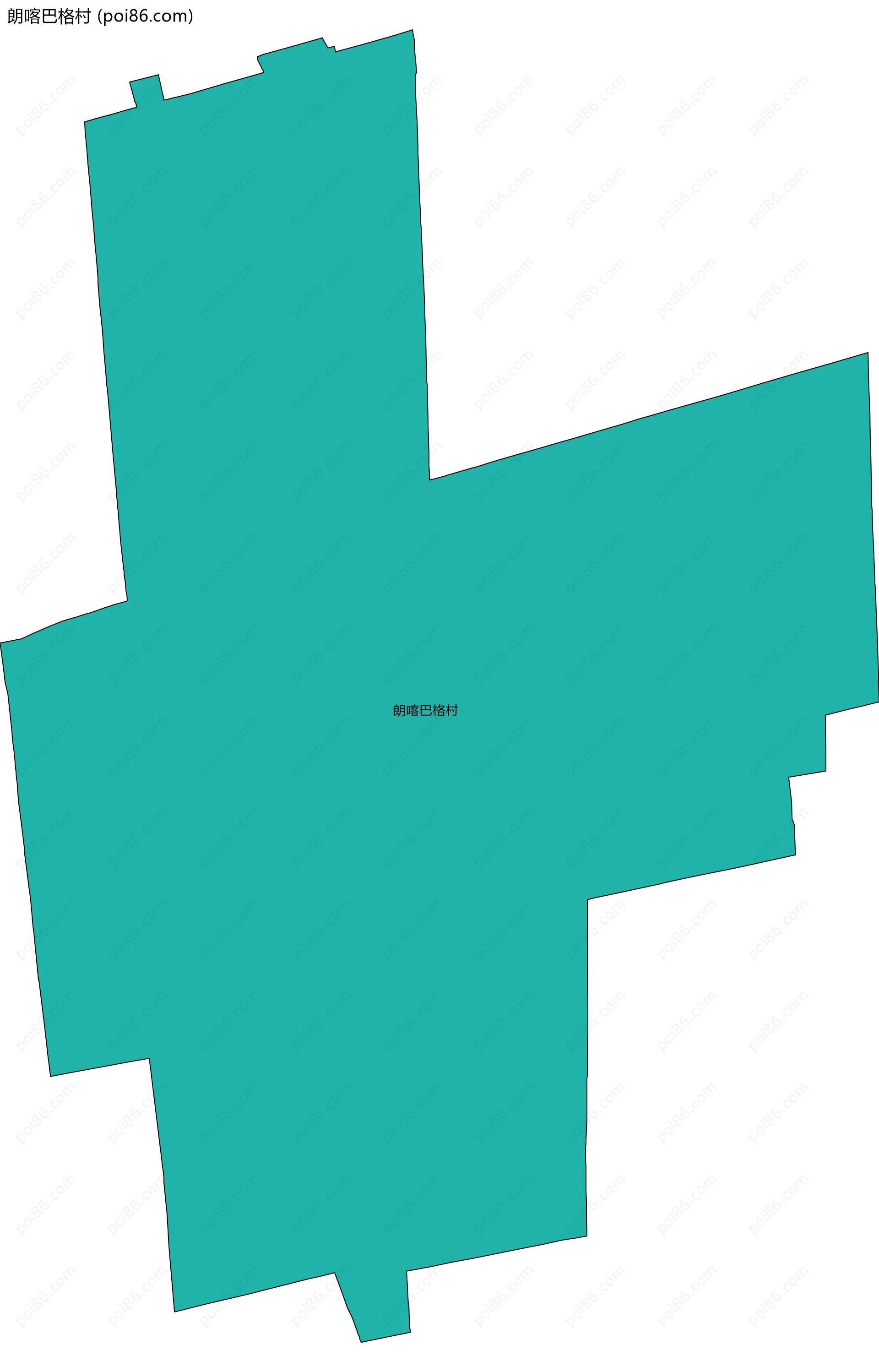 朗喀巴格村边界地图