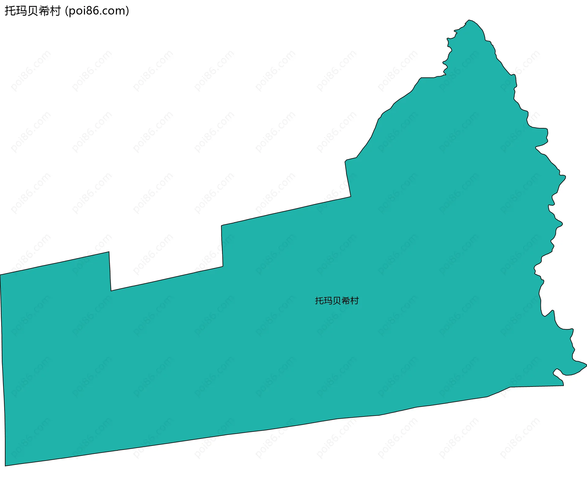 托玛贝希村边界地图