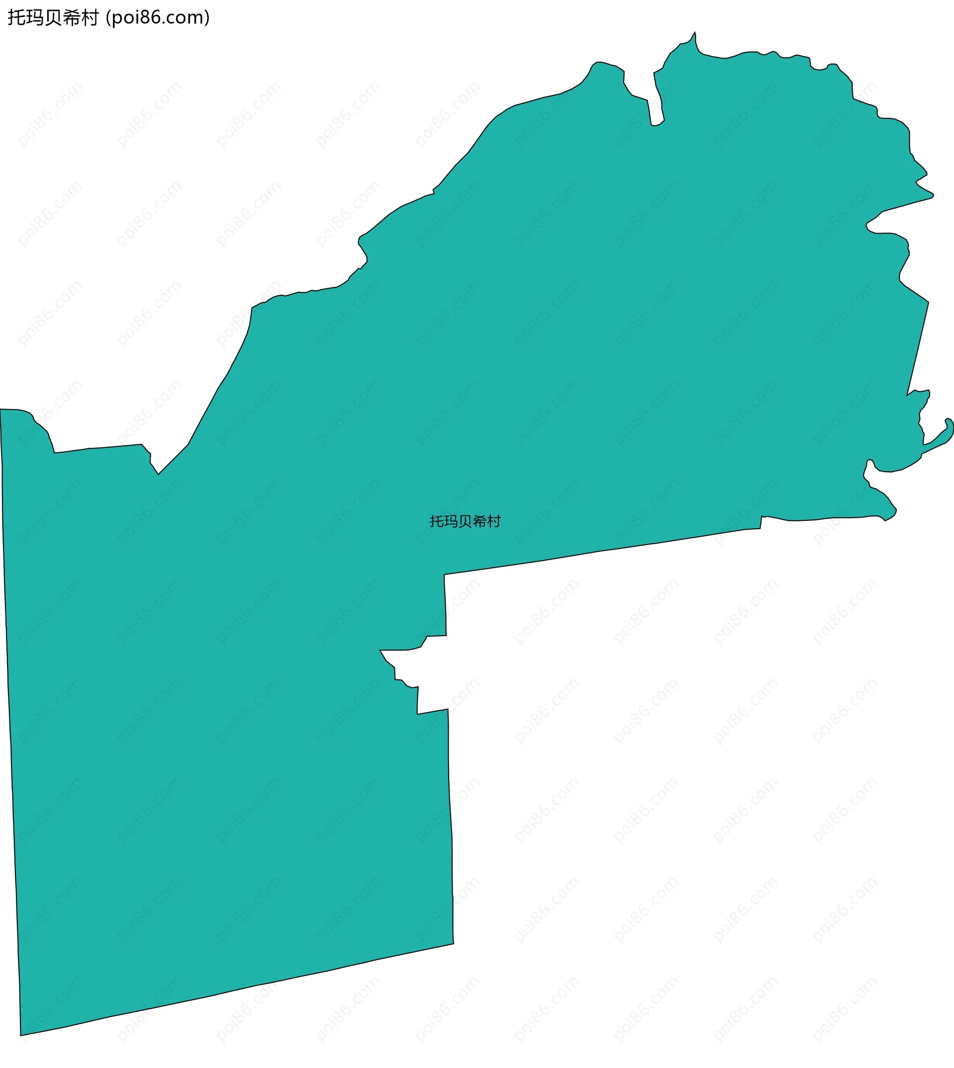 托玛贝希村边界地图