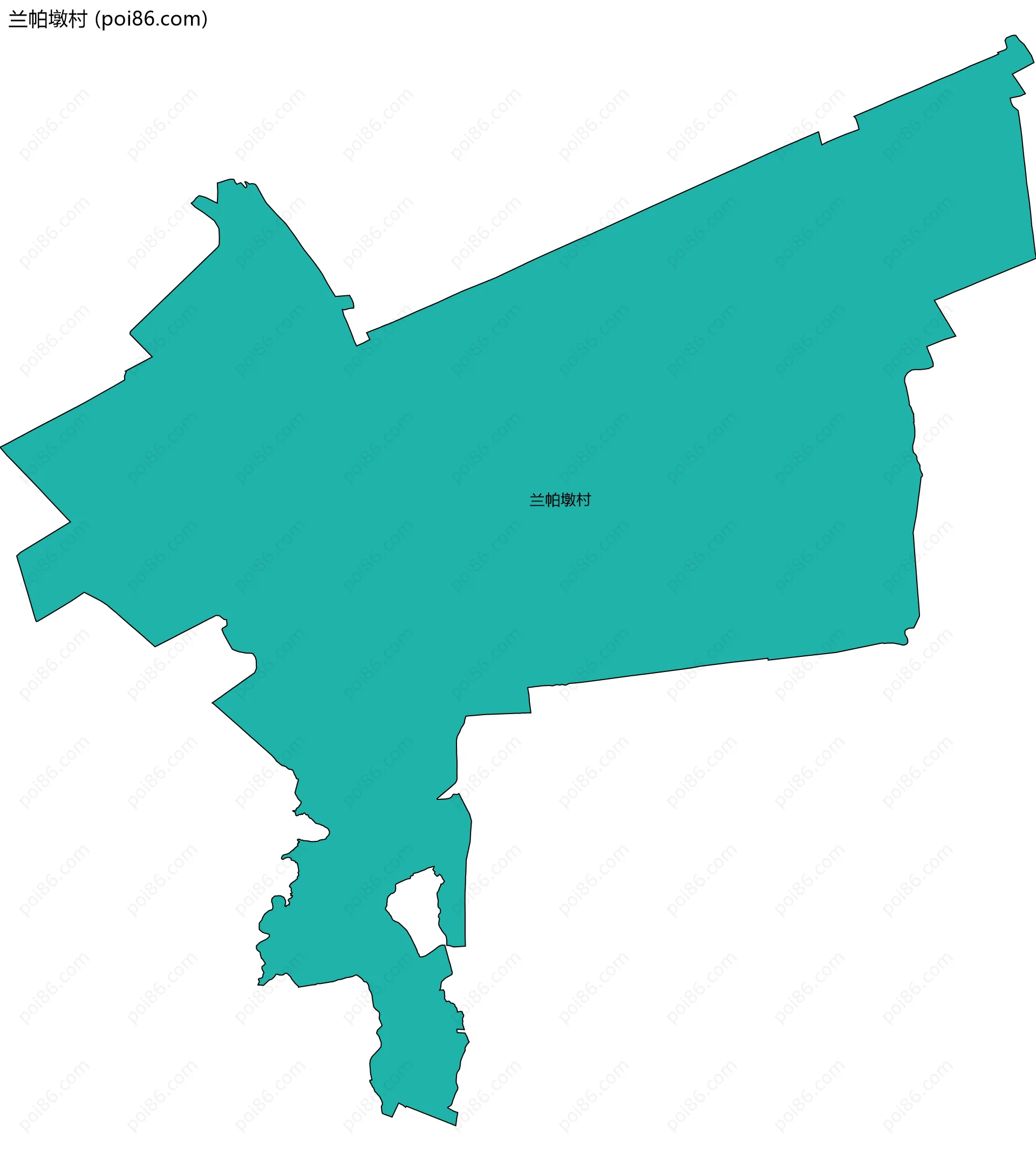 兰帕墩村边界地图