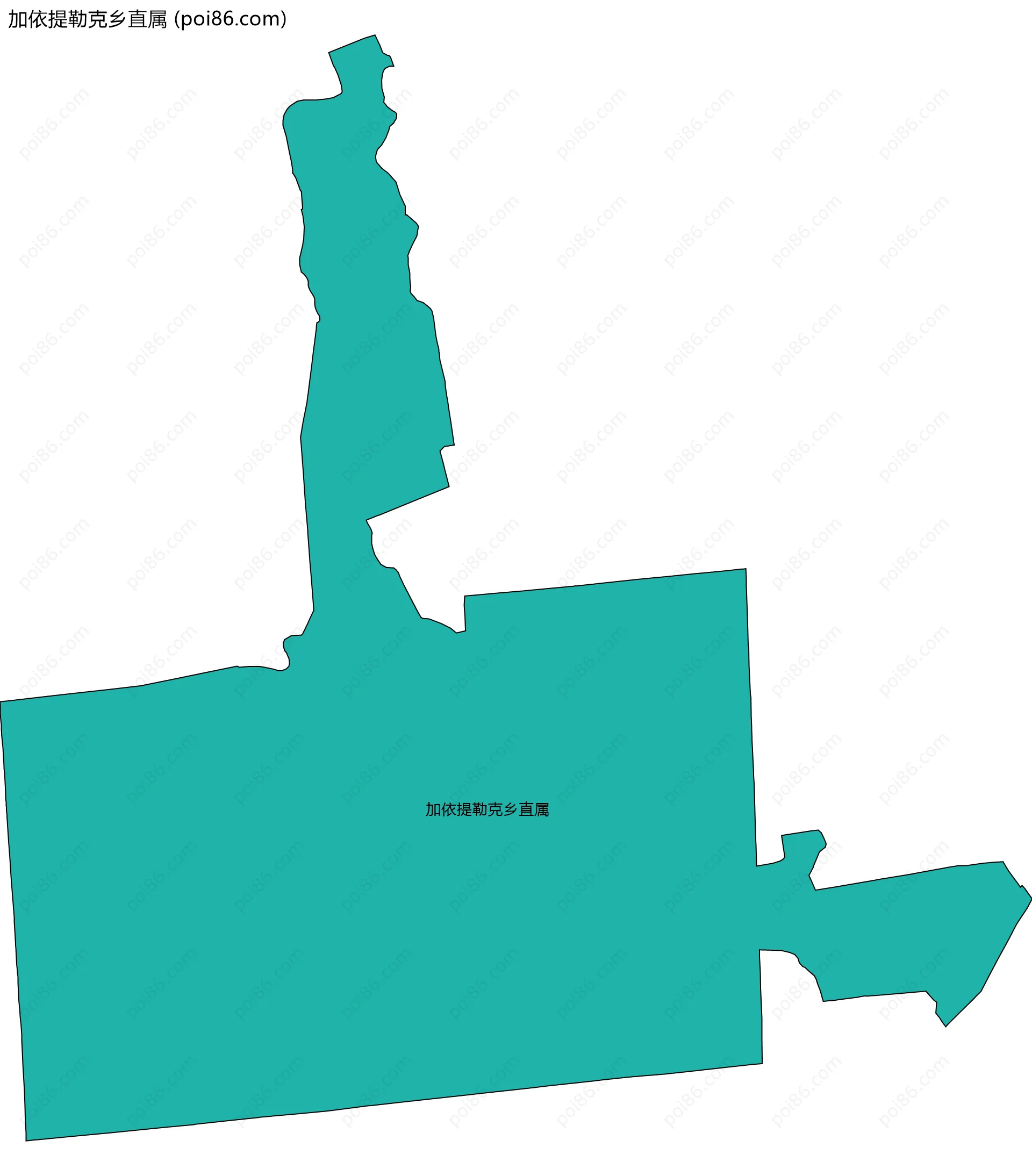 加依提勒克乡直属边界地图