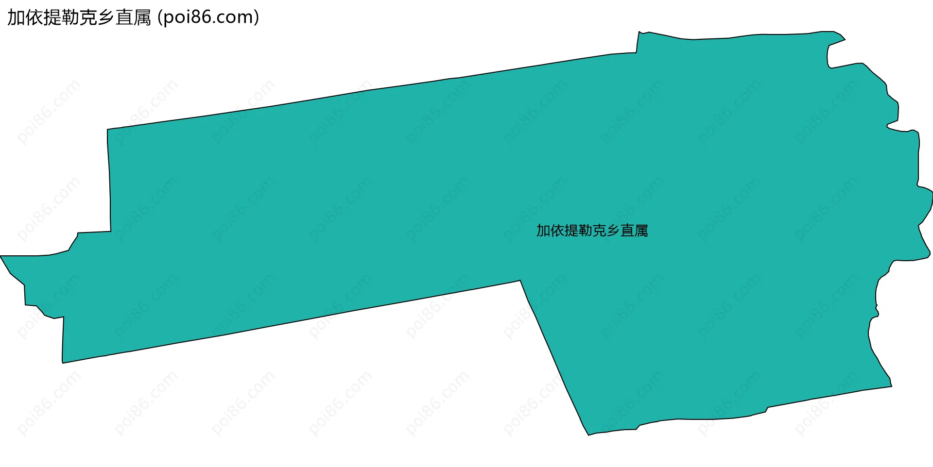 加依提勒克乡直属边界地图