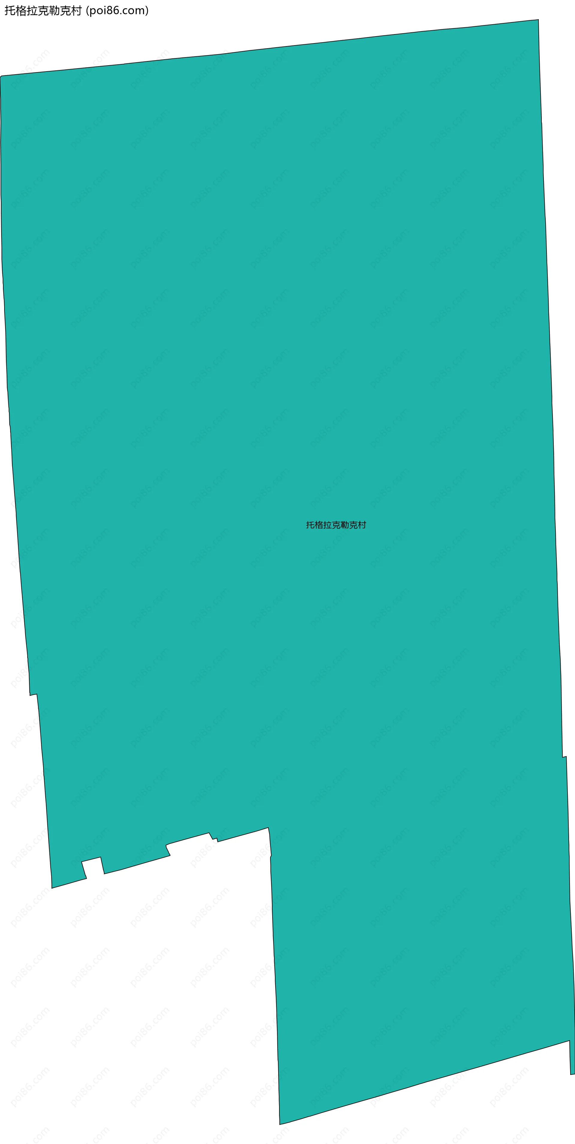 托格拉克勒克村边界地图