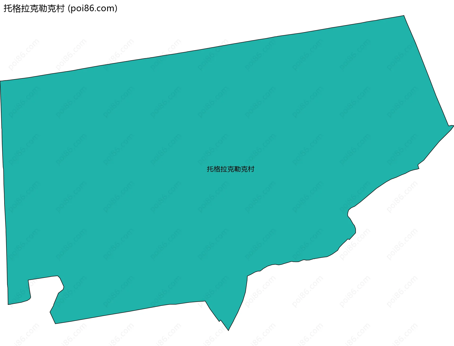 托格拉克勒克村边界地图