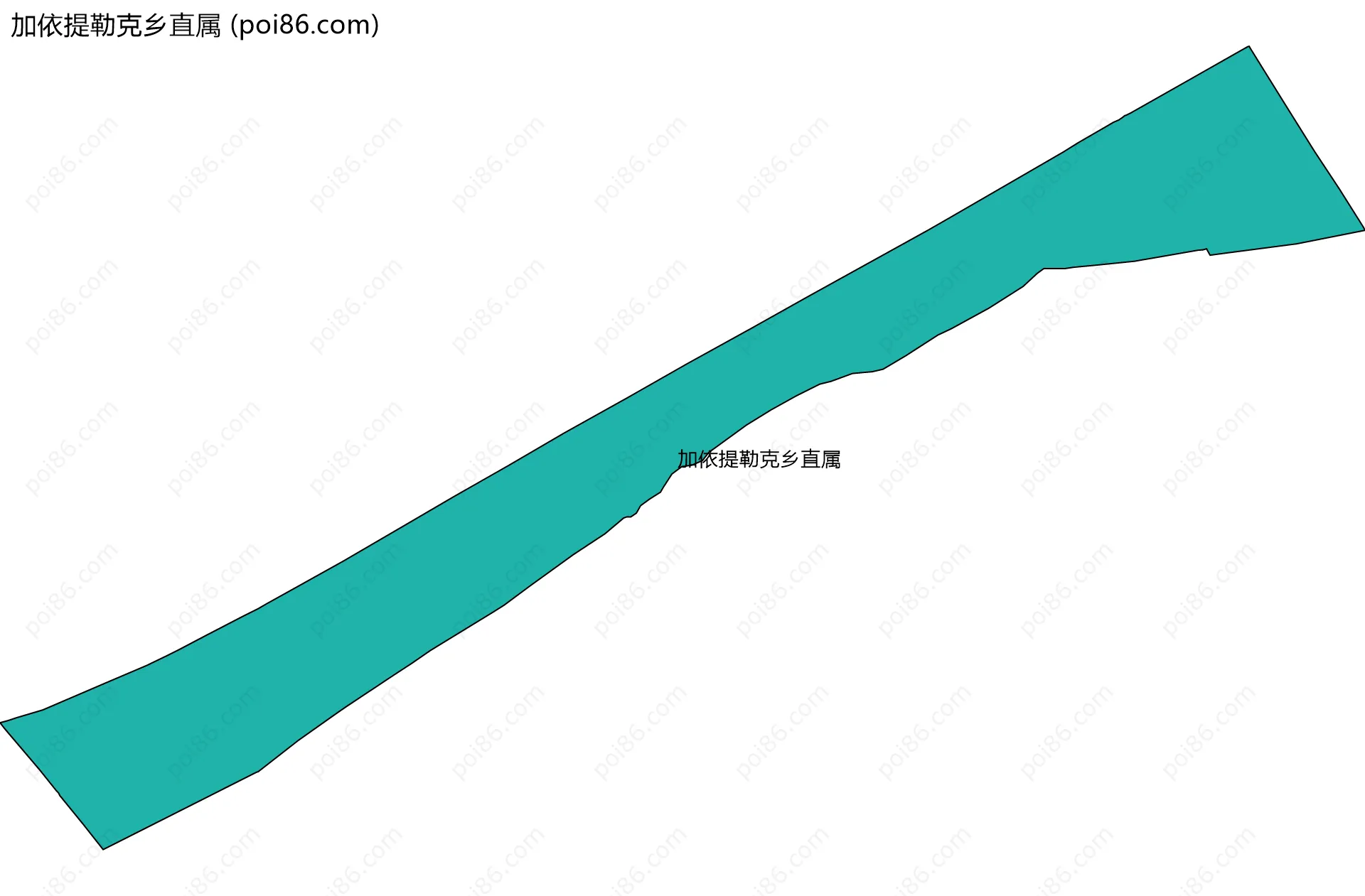 加依提勒克乡直属边界地图