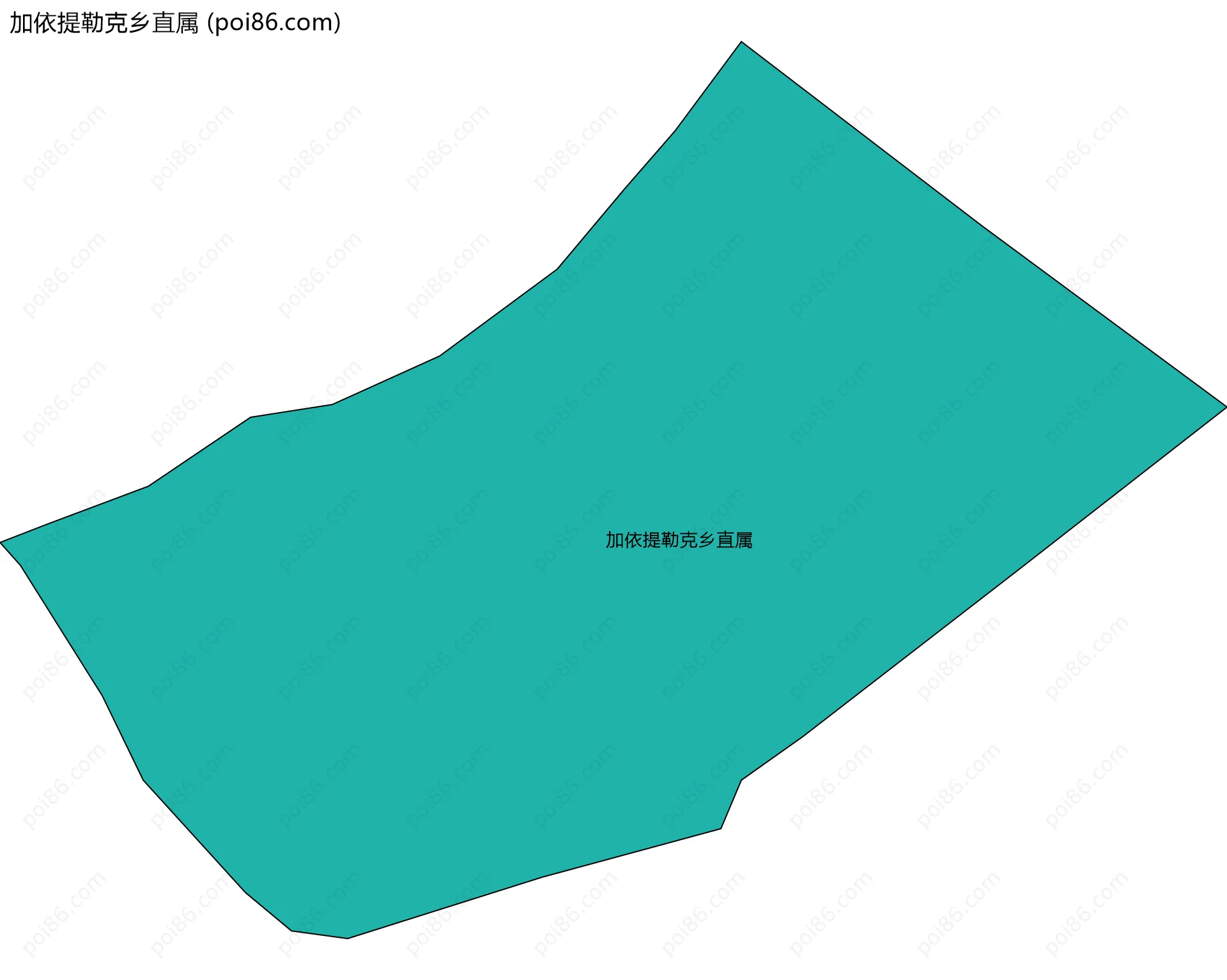 加依提勒克乡直属边界地图