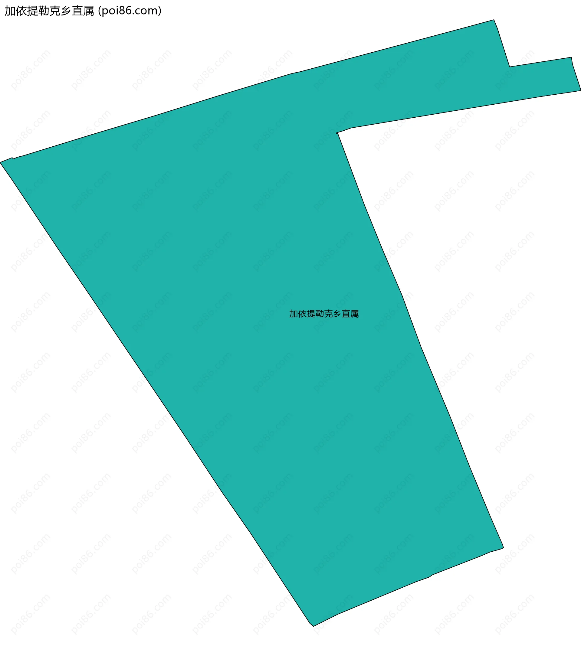 加依提勒克乡直属边界地图