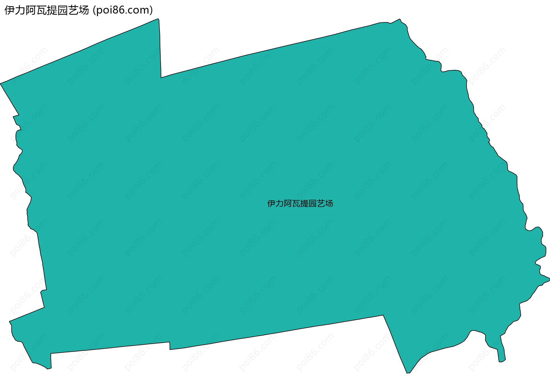 伊力阿瓦提园艺场边界地图