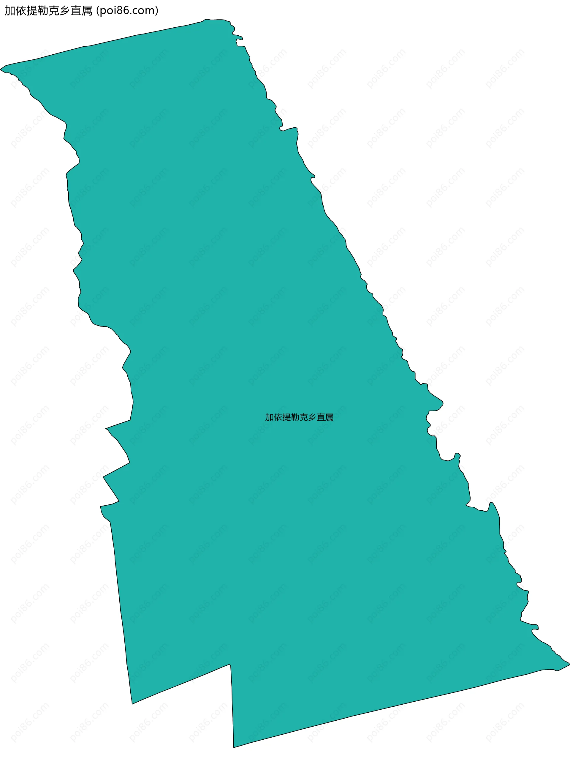 加依提勒克乡直属边界地图