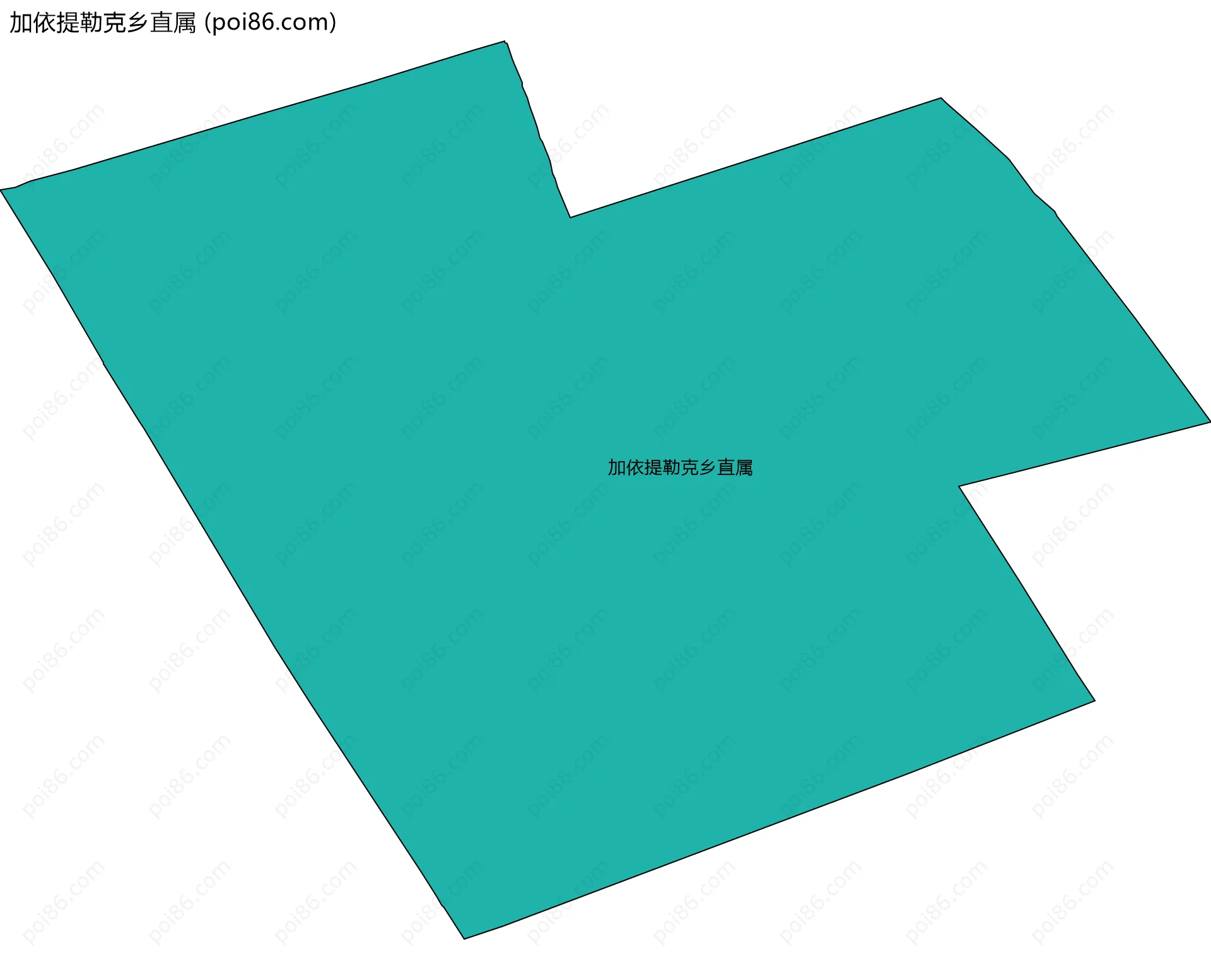加依提勒克乡直属边界地图