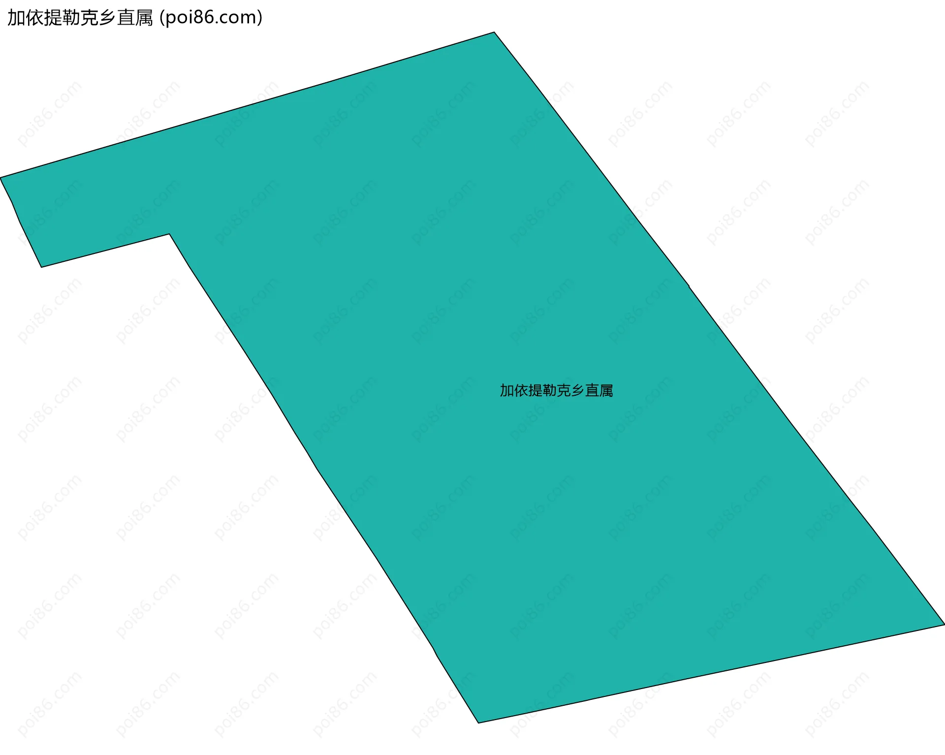 加依提勒克乡直属边界地图
