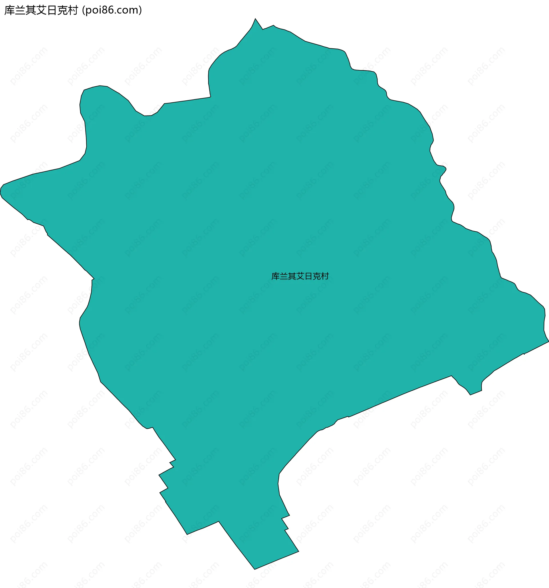 库兰其艾日克村边界地图
