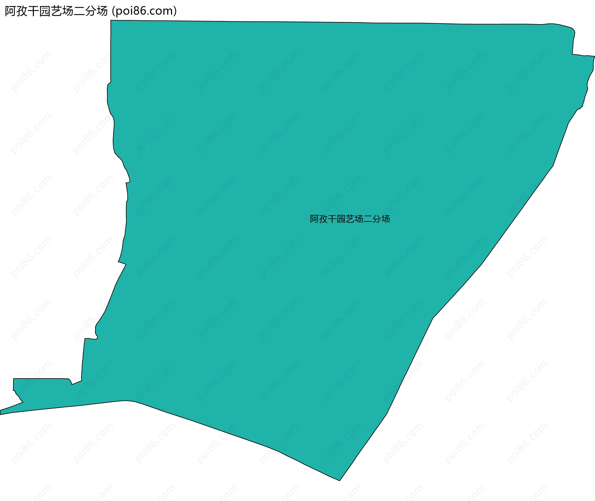 阿孜干园艺场二分场边界地图