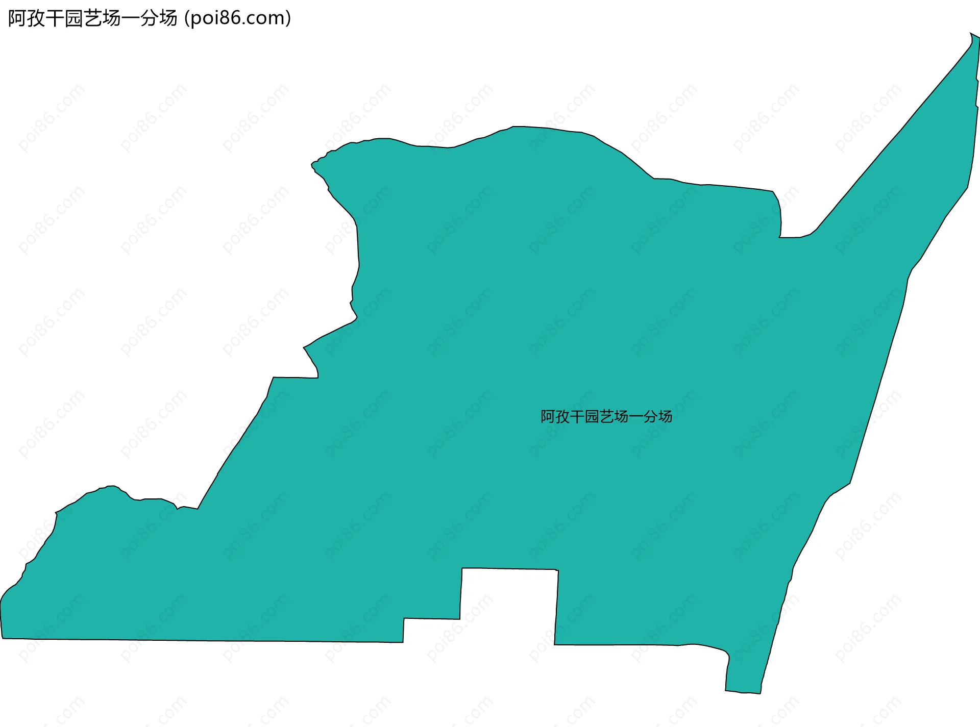 阿孜干园艺场一分场边界地图