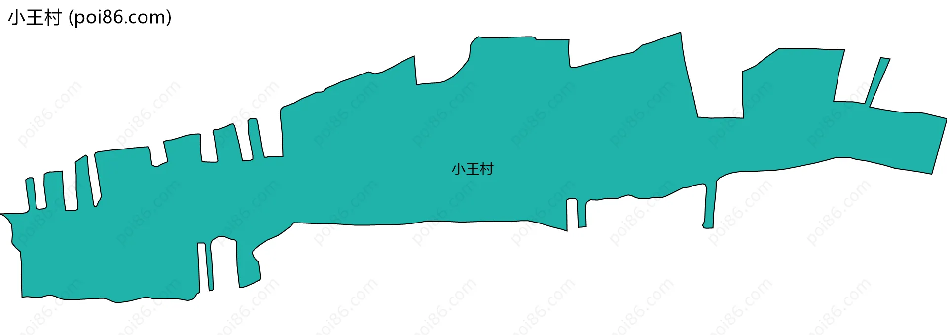 小王村边界地图